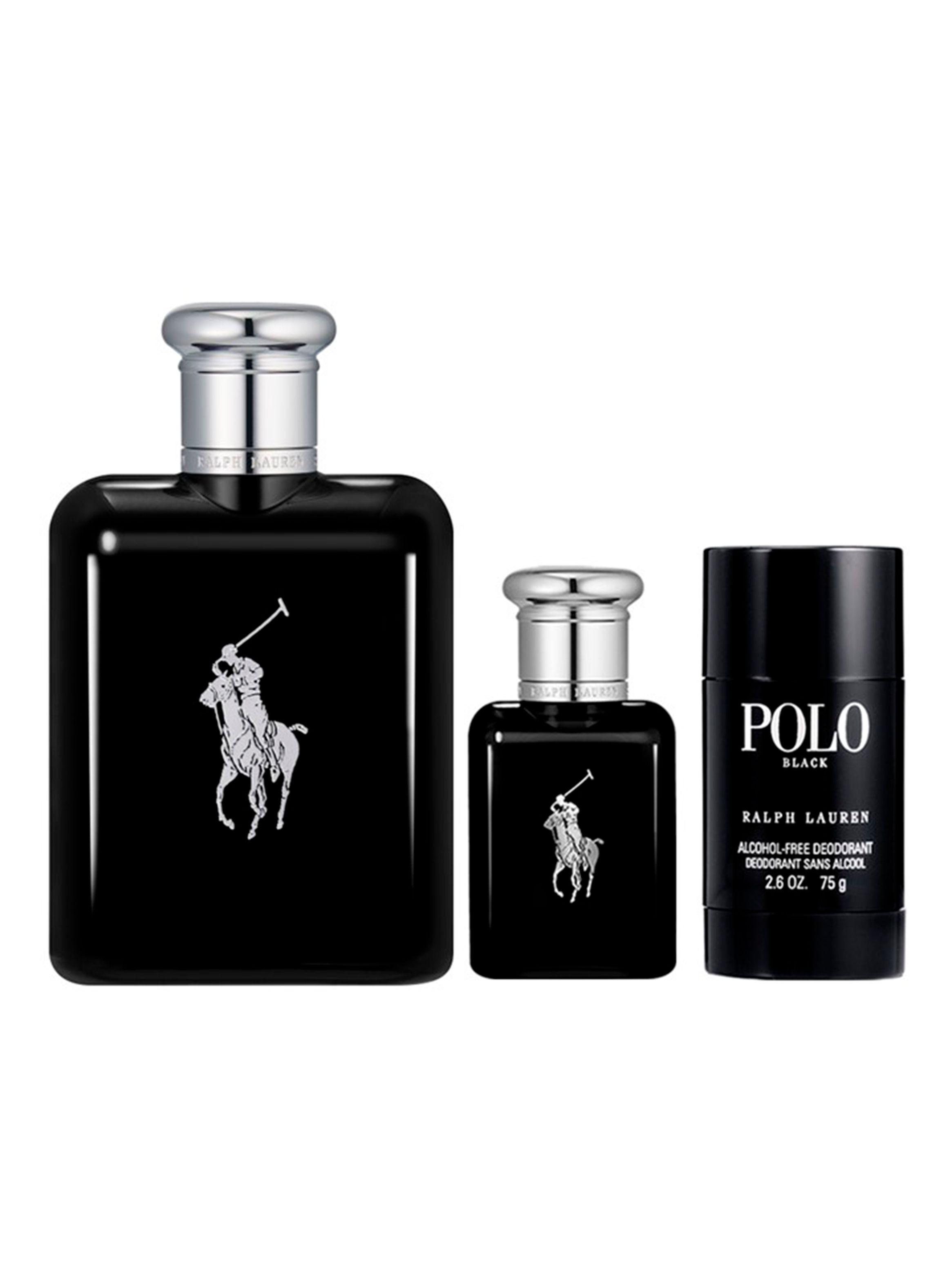 Set Perfume Polo Black EDT Hombre 125 ml + 40 ml + Desodorante Ralph Lauren-0