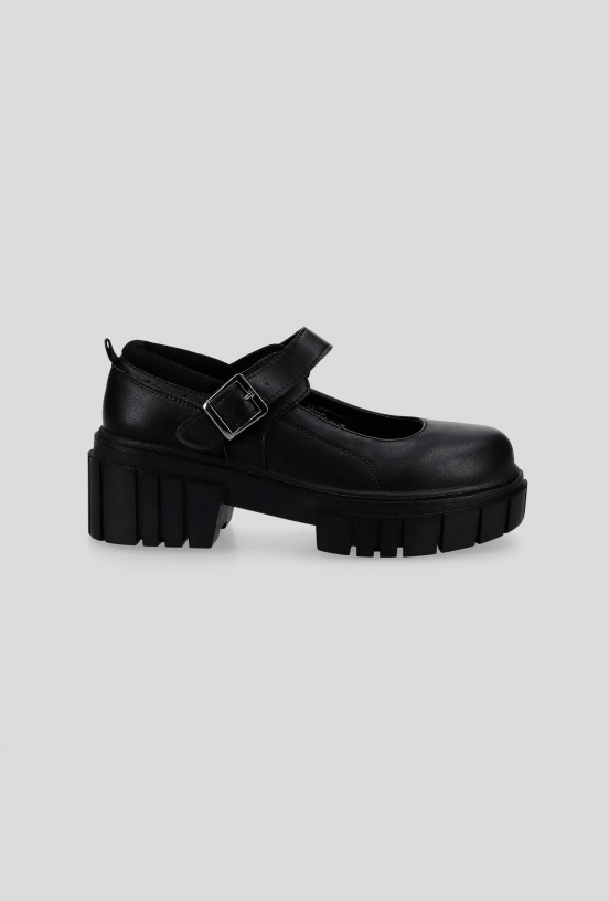 Zapato Escolar Hebilla Plataforma Niña-3
