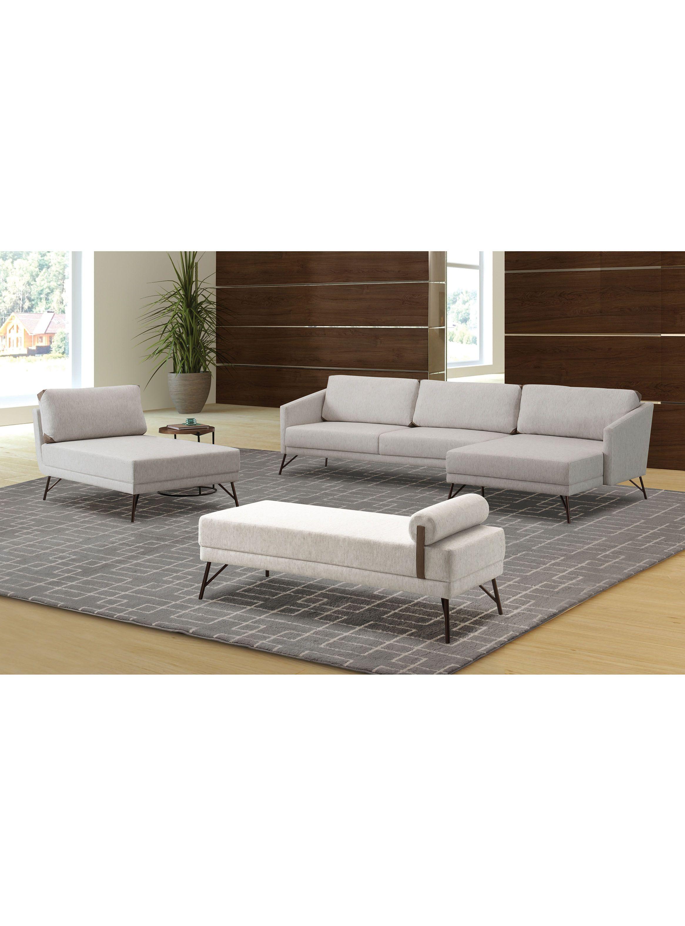 Seccional Di Poretti Design Izquierdo Luzzi Fibras Mixtas-5