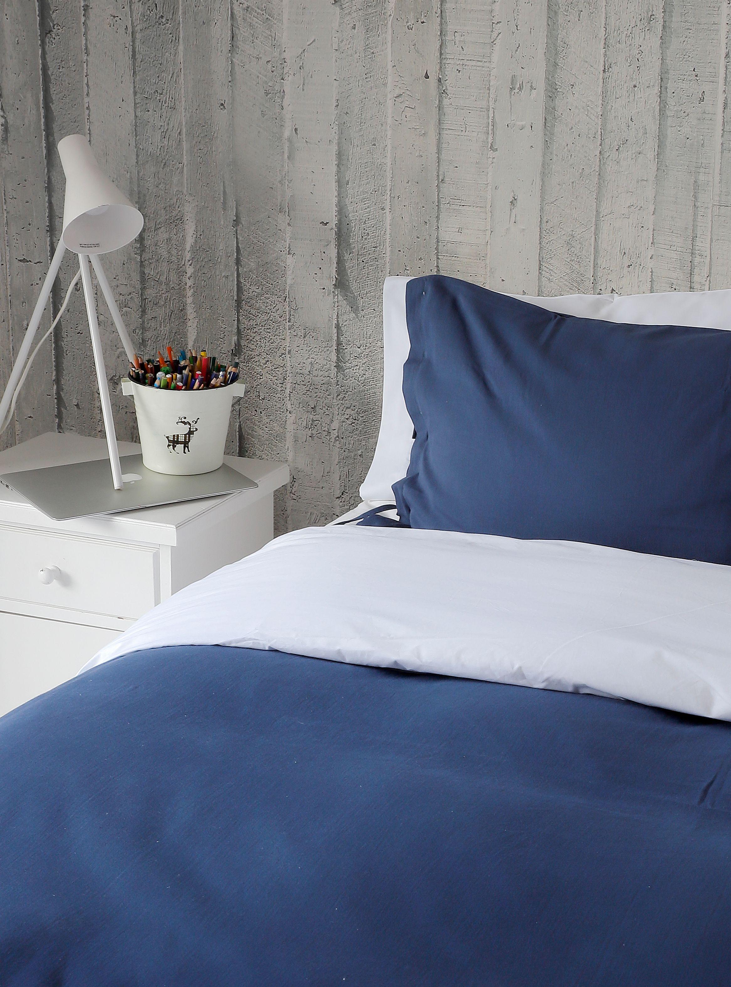 Funda Casa Alvarinho de Plumón 1 Plaza Stone Wash Azul-0