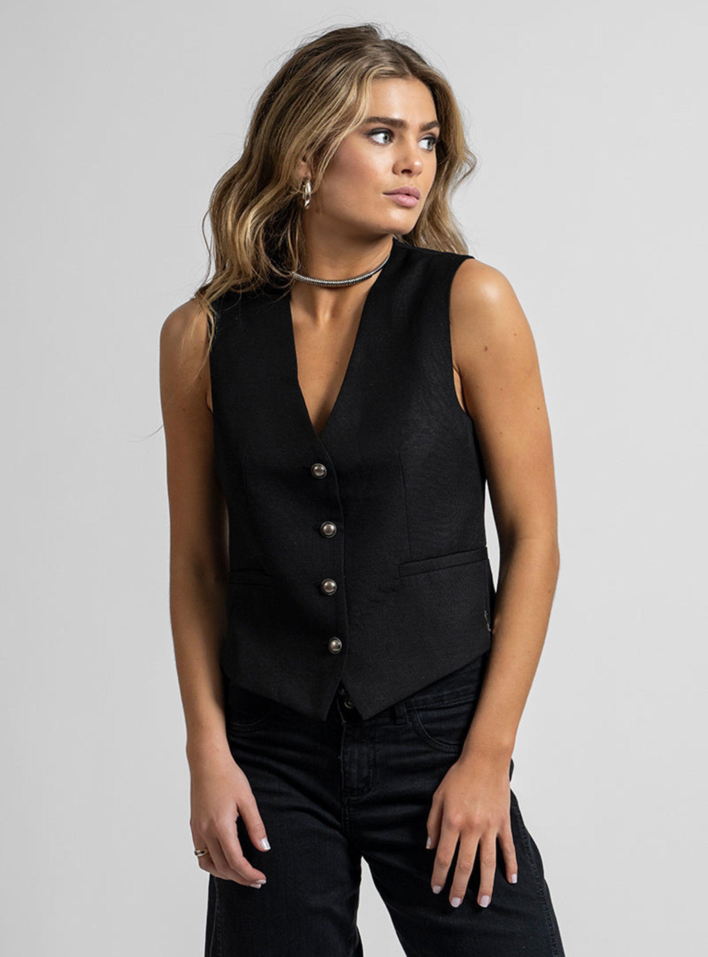 Peto Vest Amanda Recto Negro-2