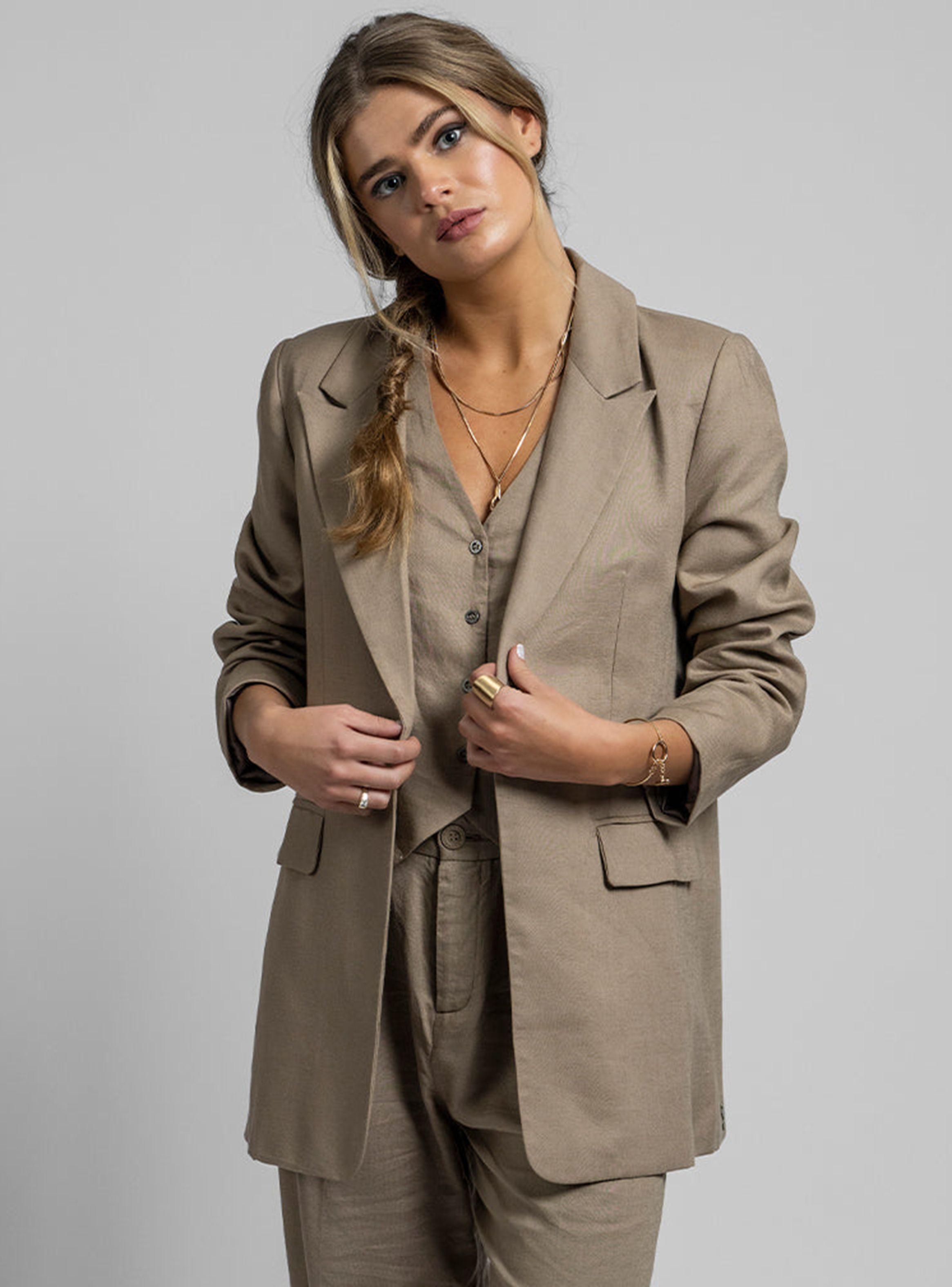 Blazer Alberta L Lino Beige-0
