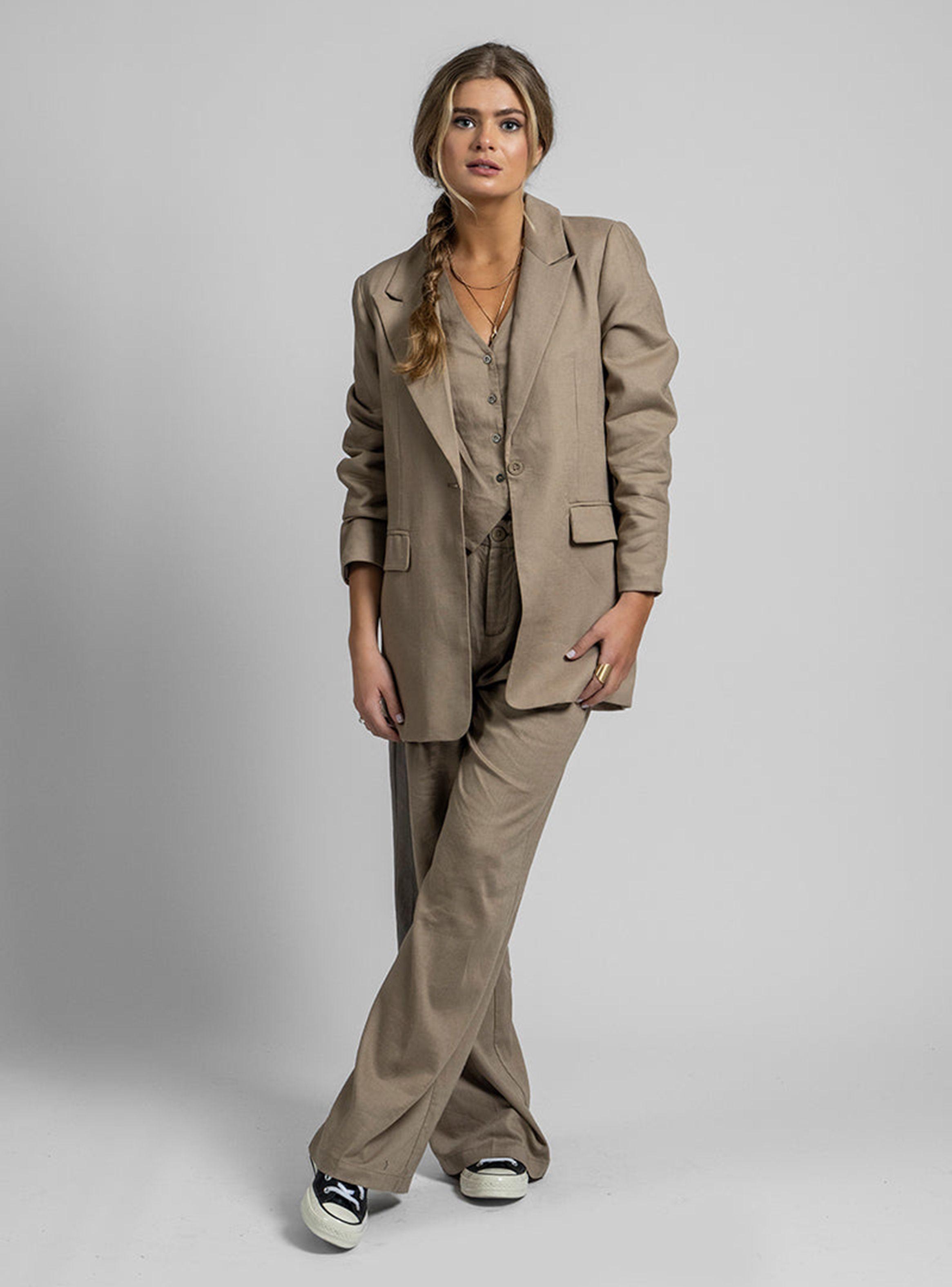 Blazer Alberta L Lino Beige-3