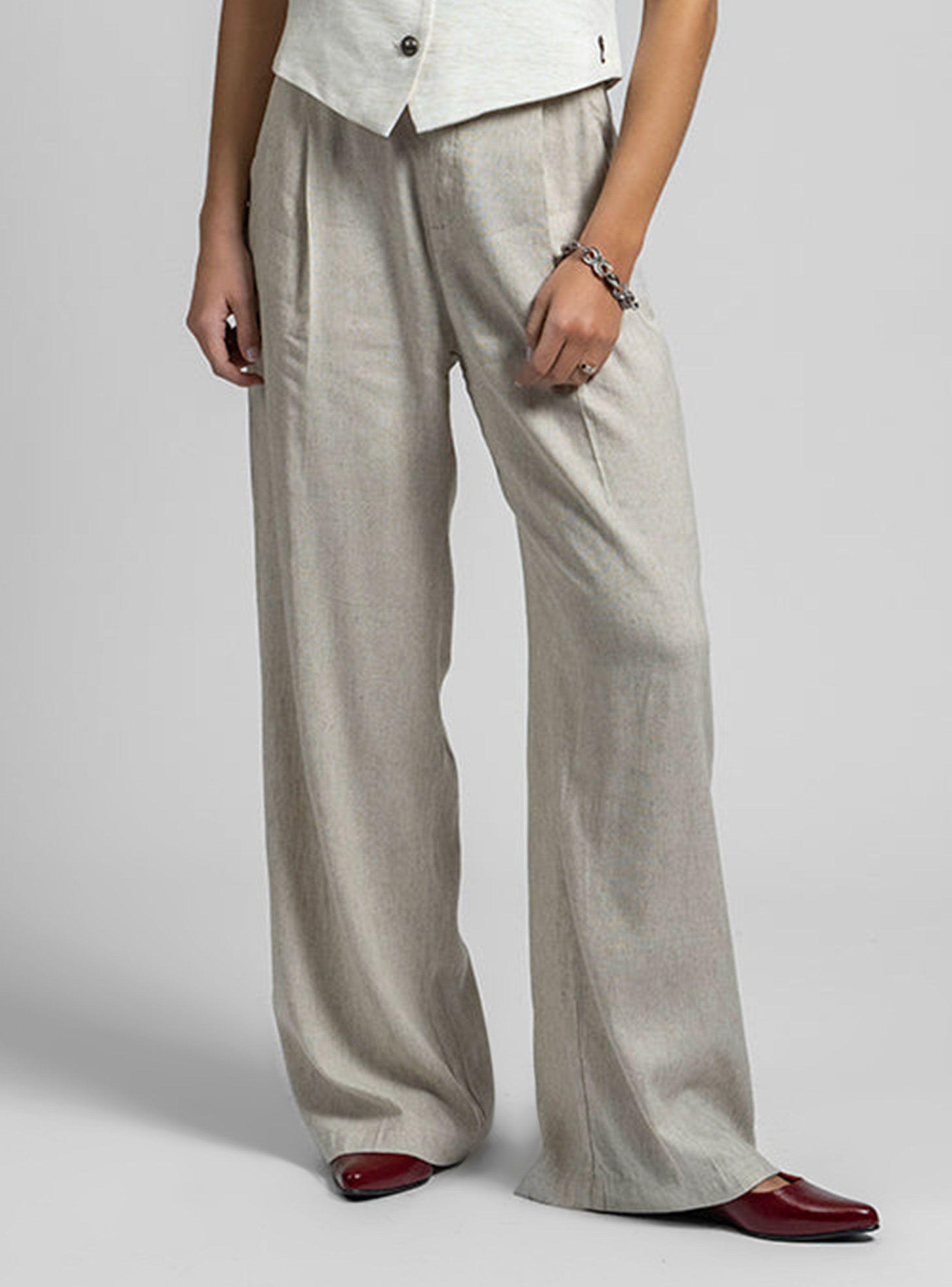 Pantalón Alberta Lino Arena-0