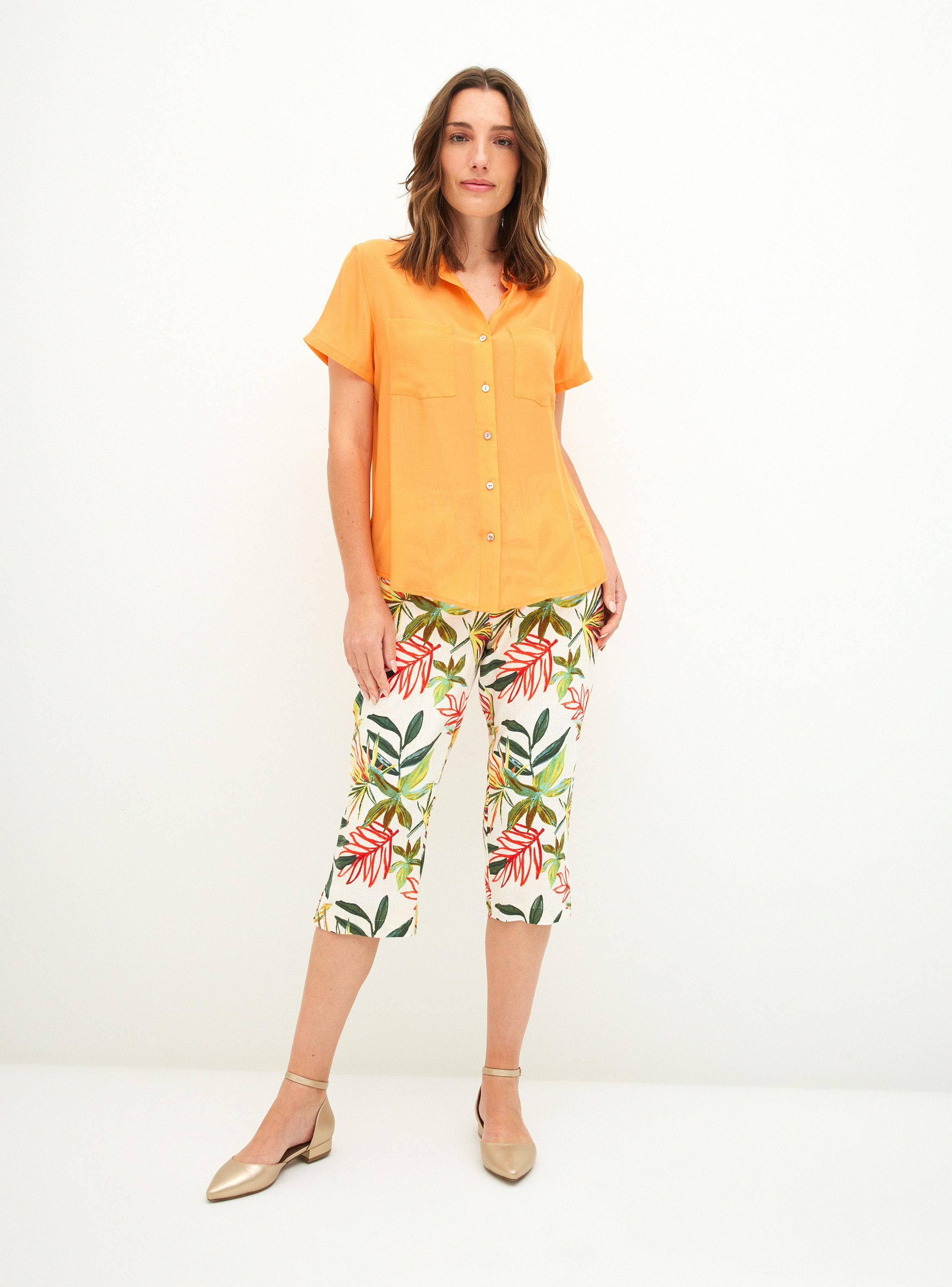 Pantalón Capri de Lino-3