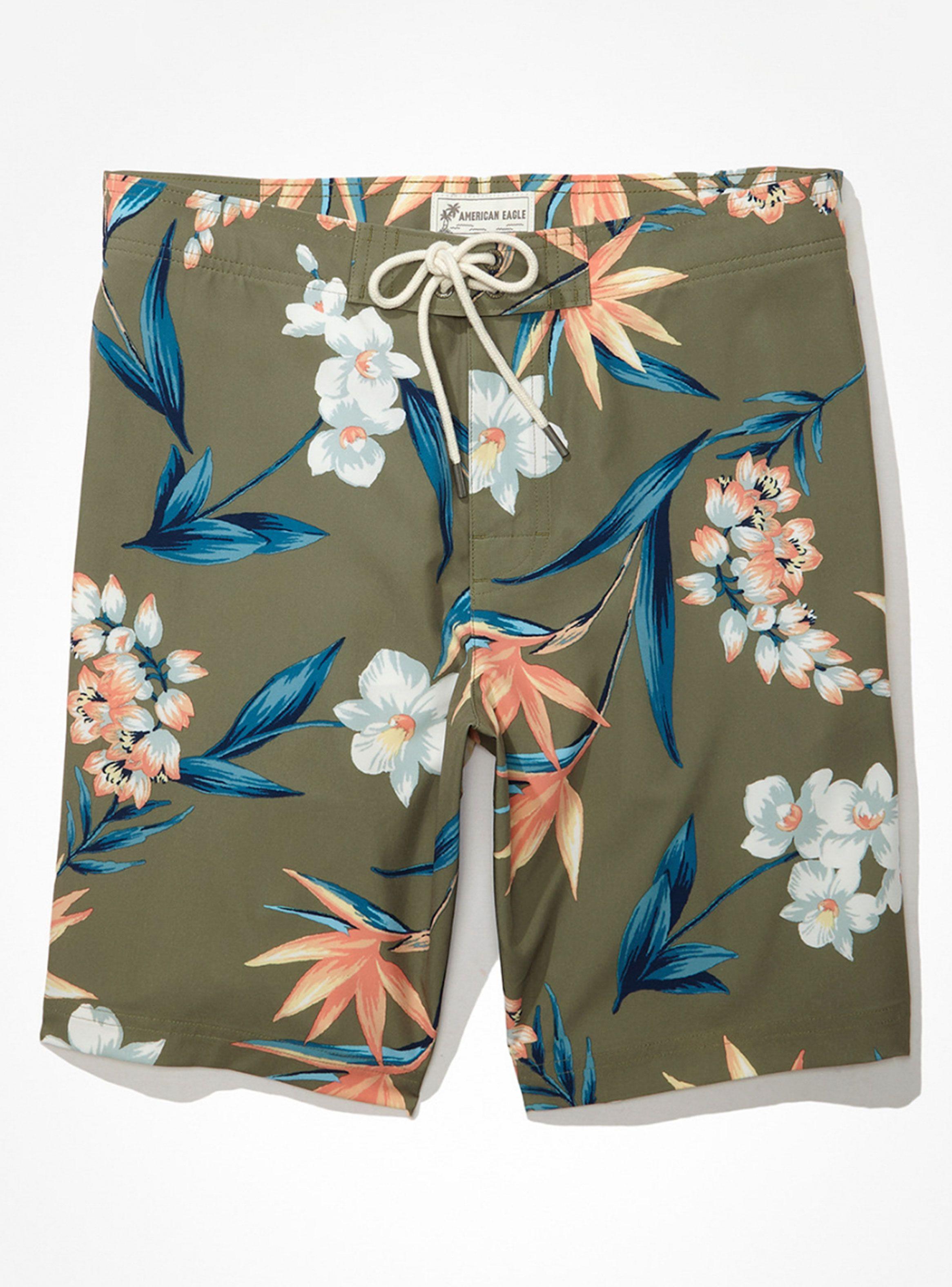 Traje de Baño Floral Board Clásico 9''-1