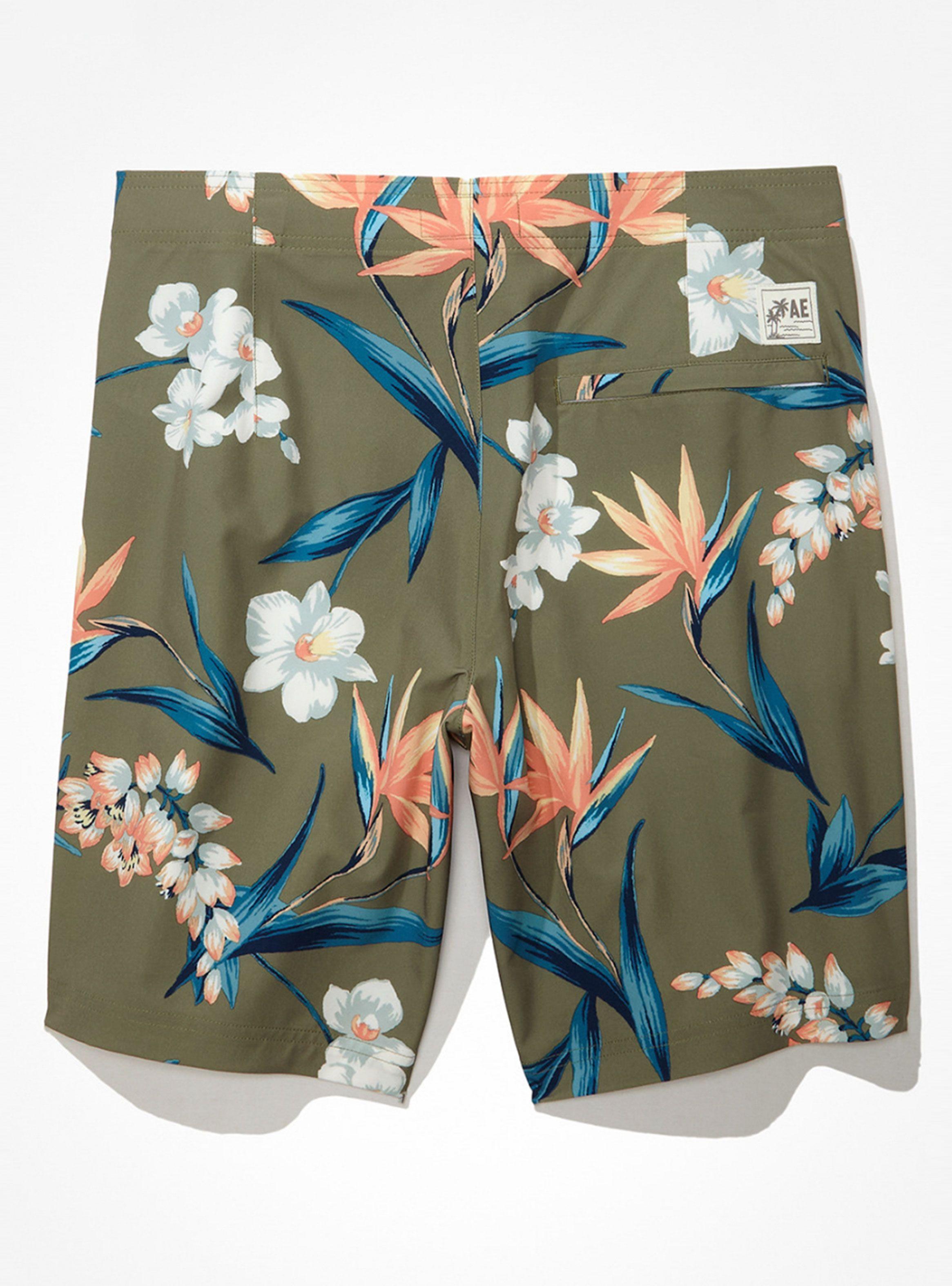 Traje de Baño Floral Board Clásico 9''-2