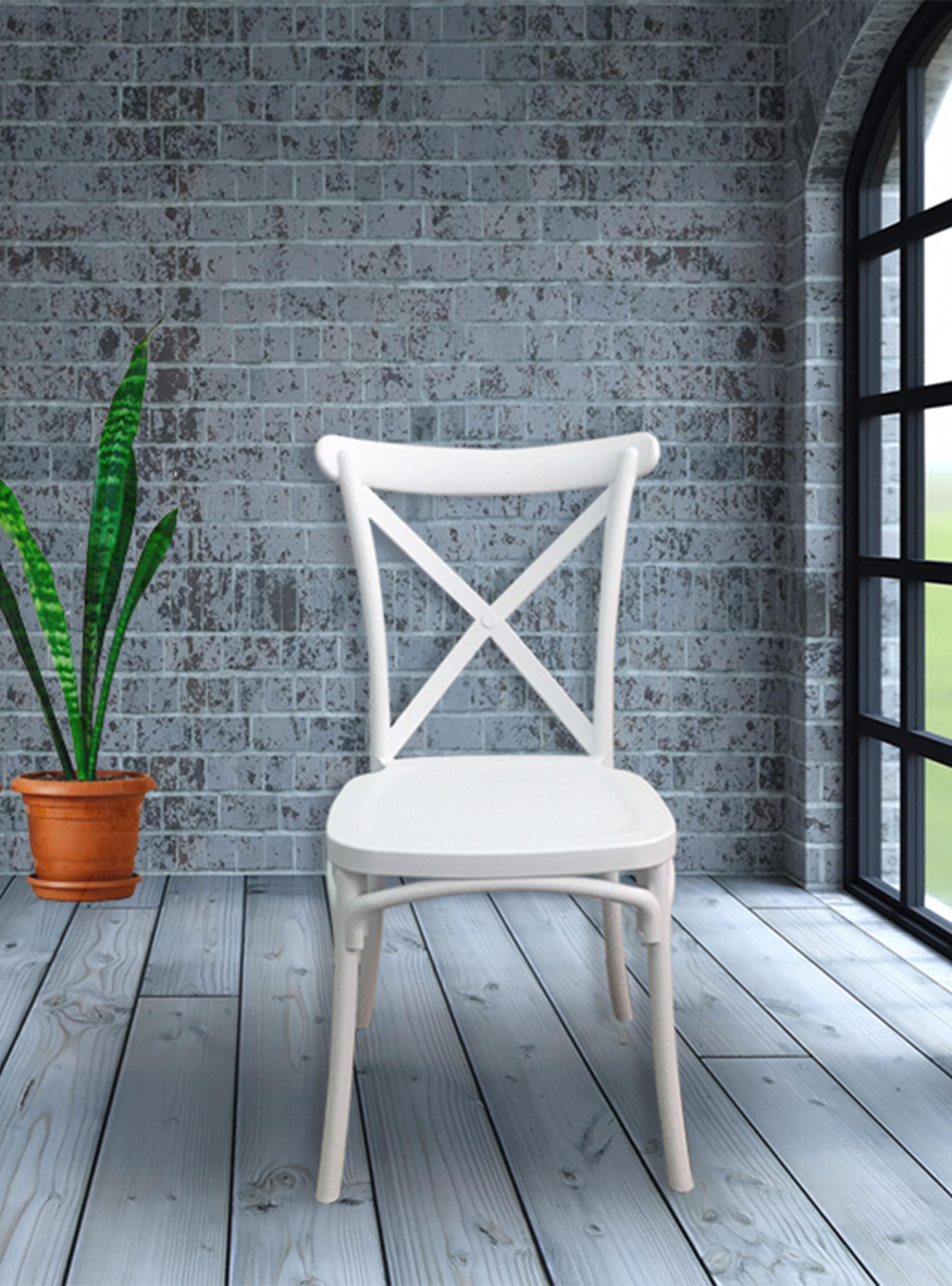 Pack de 4 Sillas Comedor Stack Negro-4