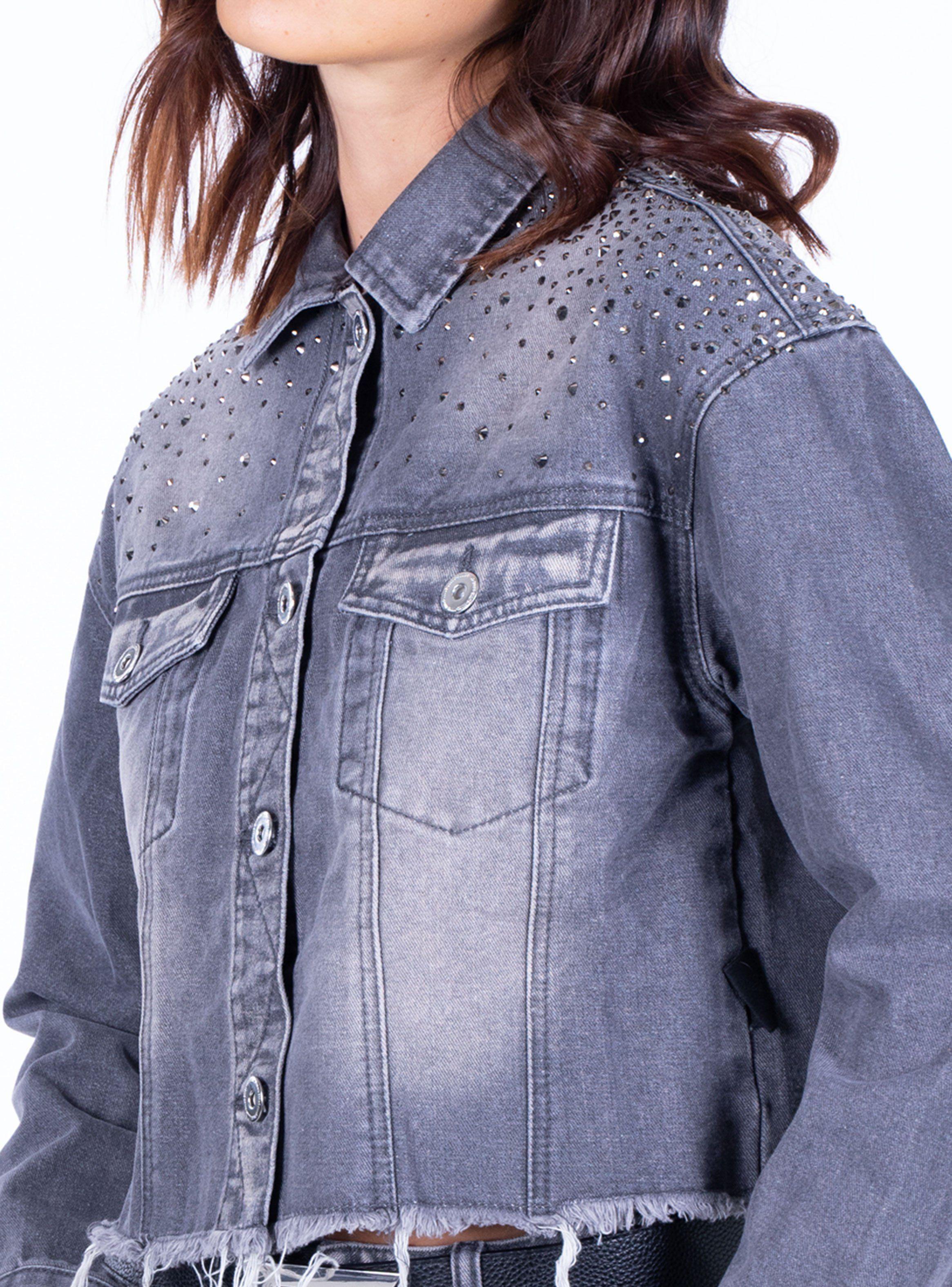 Chaqueta Trucker Brillos Grunge-2