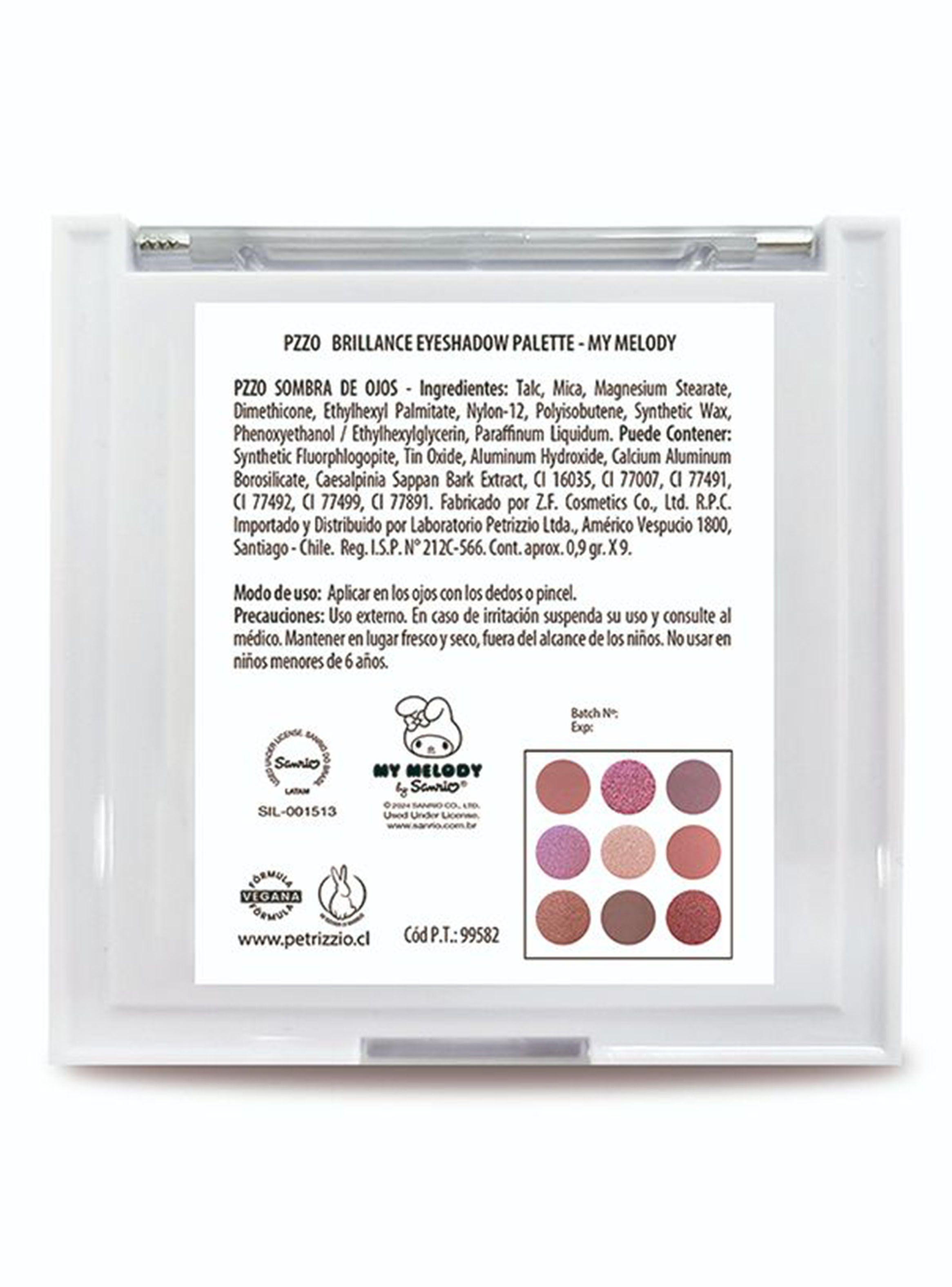 Paleta de Sombras Brilliance Eyeshadow Palette My Melody-2