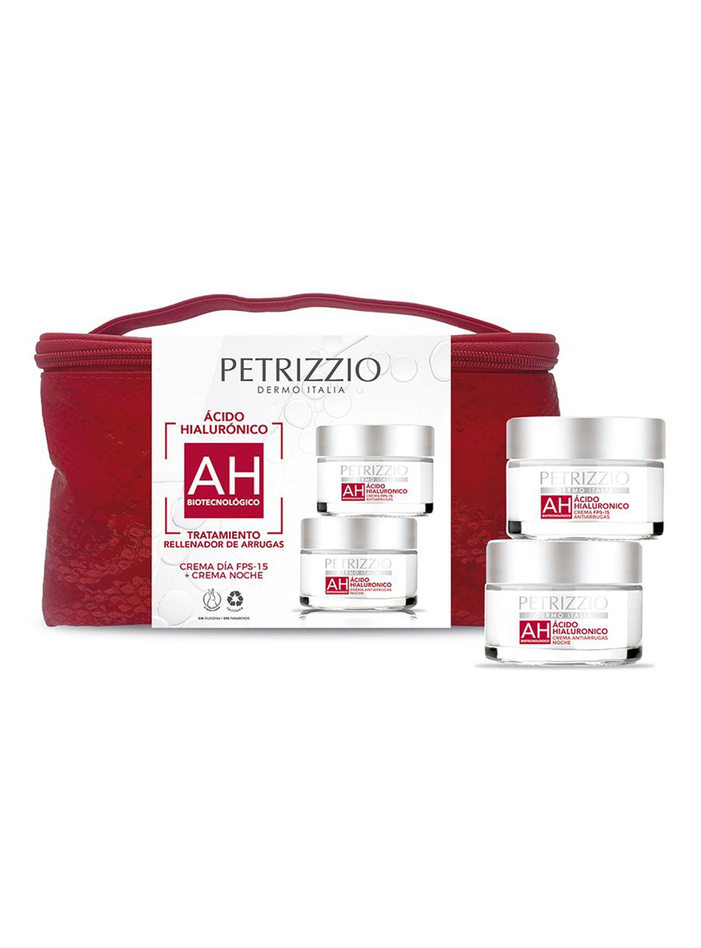 Set Cremas Antiarrugas Día + Noche Ácido Hialurónico + Necessaire-0