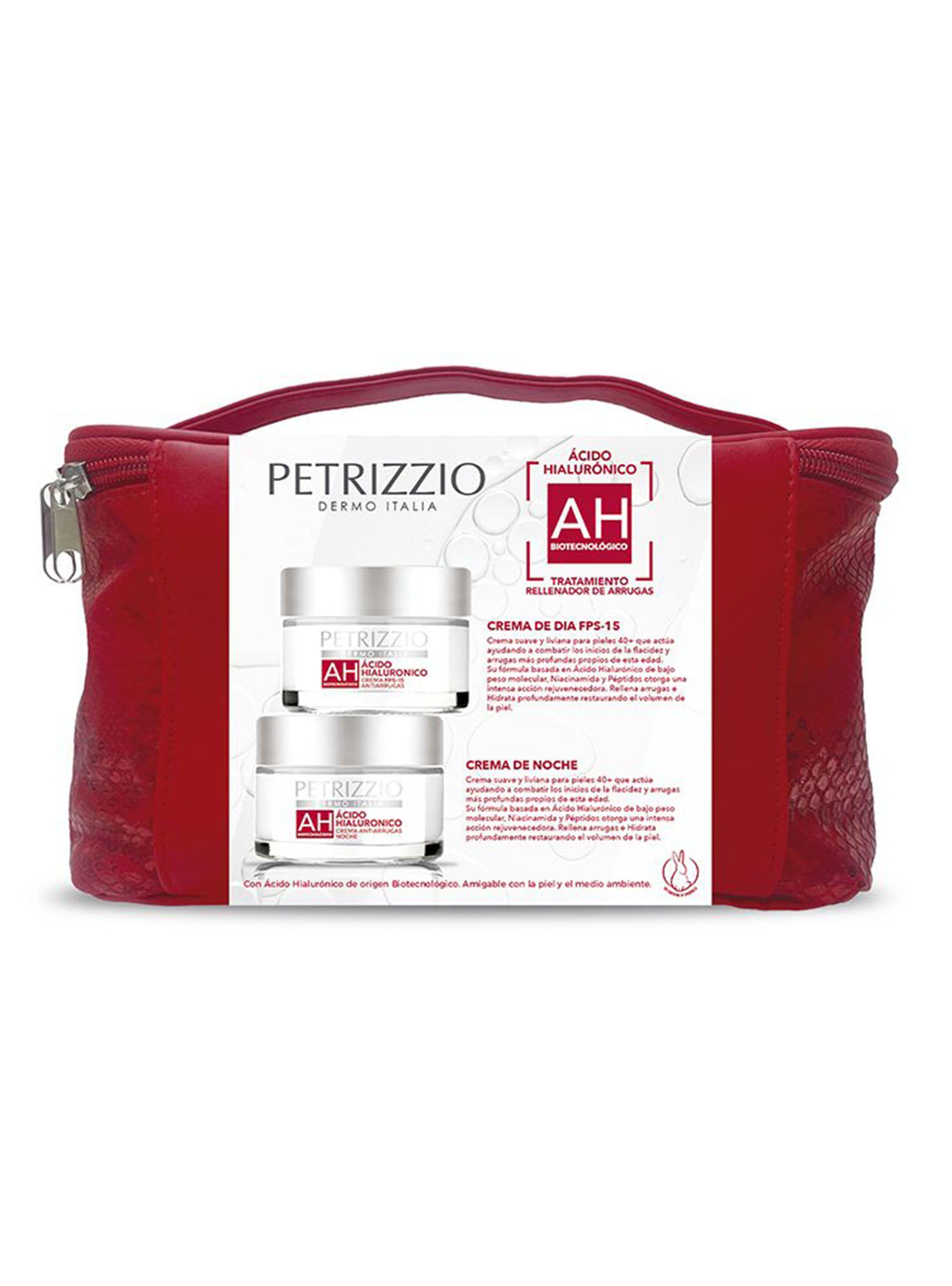 Set Cremas Antiarrugas Día + Noche Ácido Hialurónico + Necessaire-1