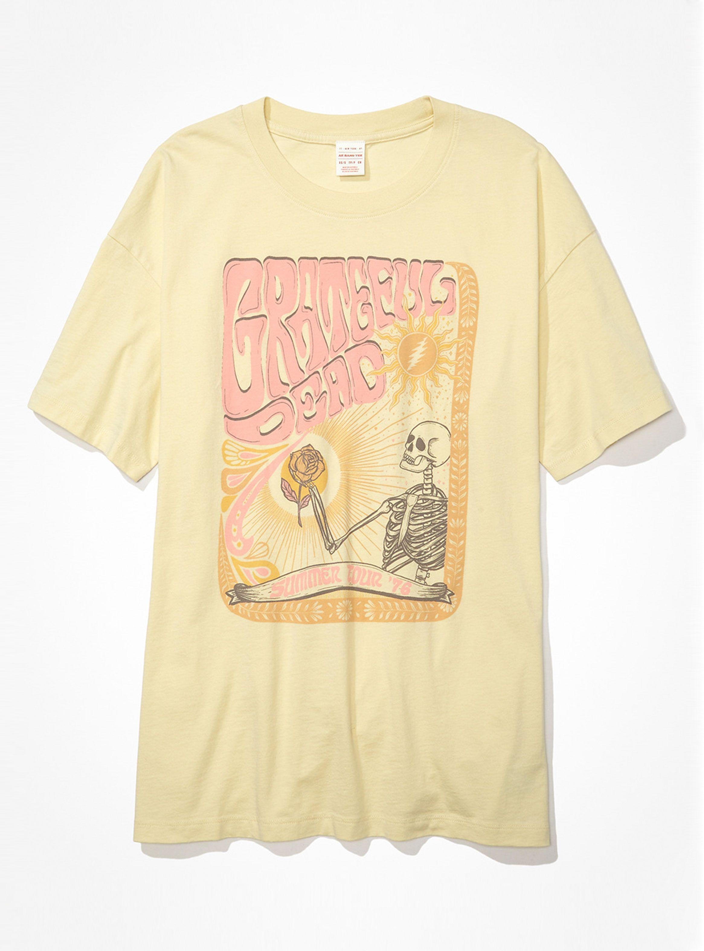 Polera Oversized Grateful Dead Graphic Tee-4