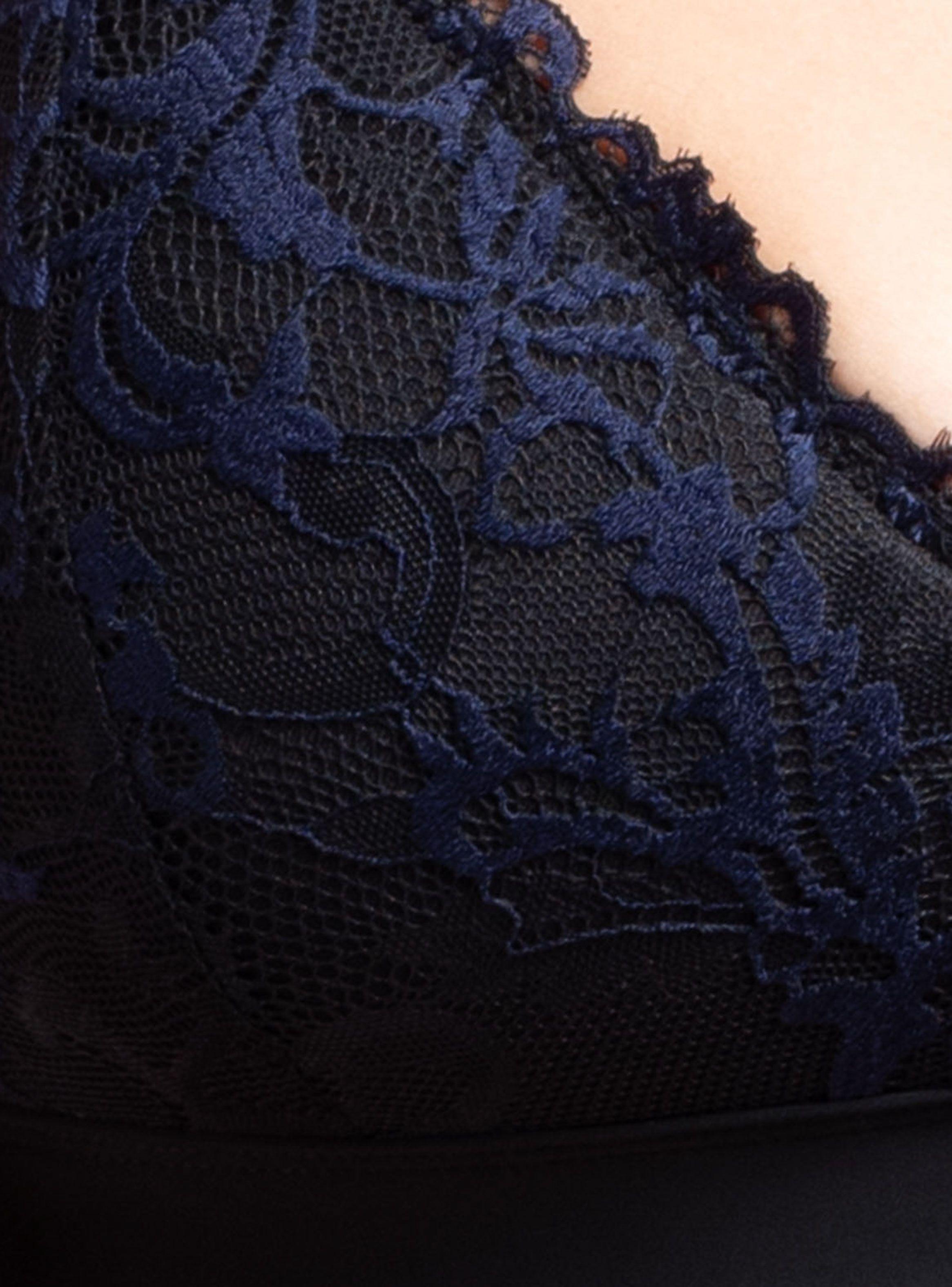 Bralette Microfibra Encaje con Tirantes-4