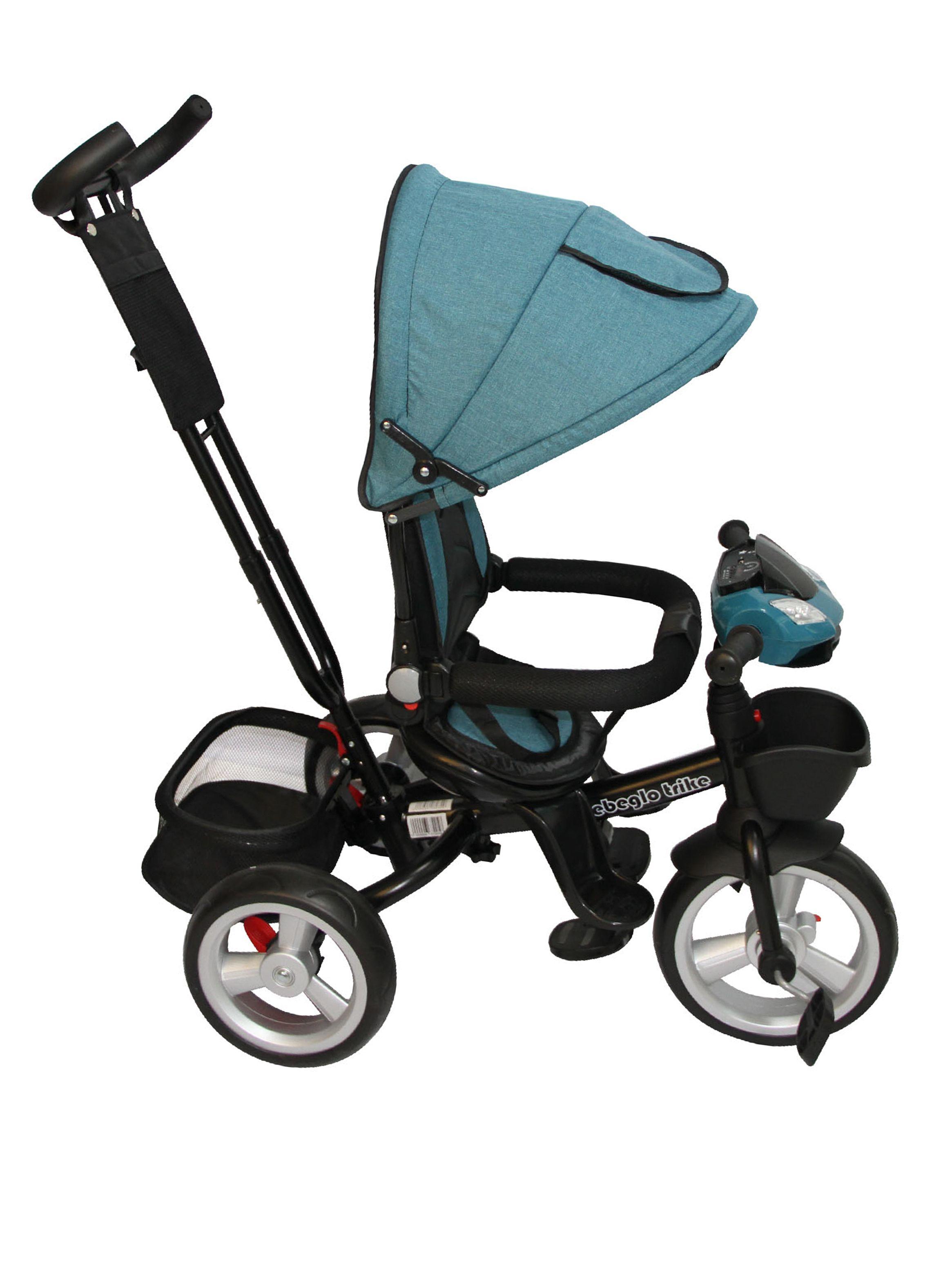 Triciclo Bluetooth Rs-4080 Turquesa Bebeglo-0