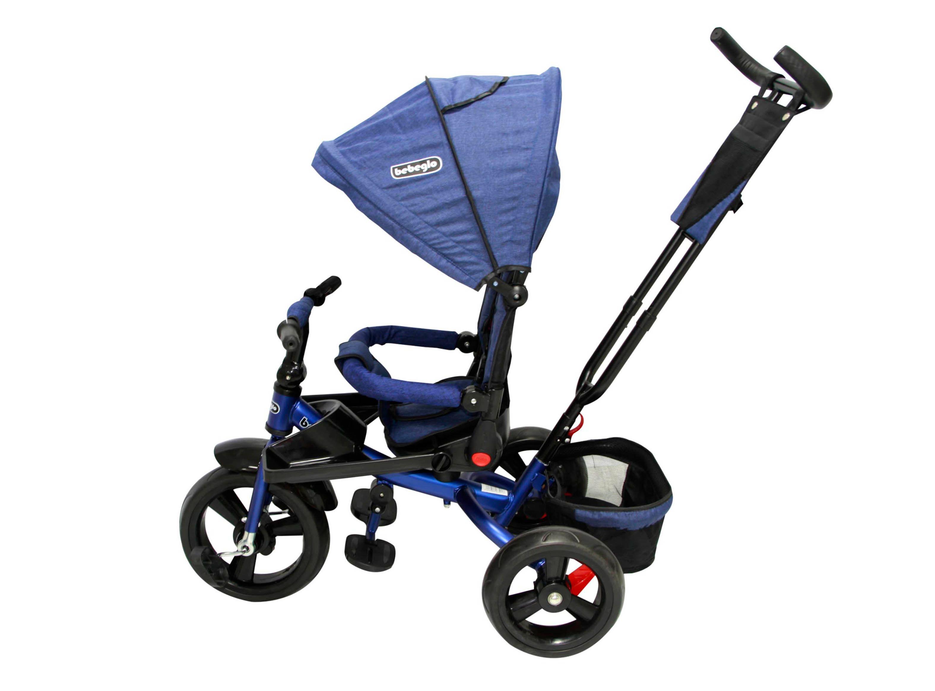 Triciclo Coche Reversible Azul Rrs4075q One Click-2