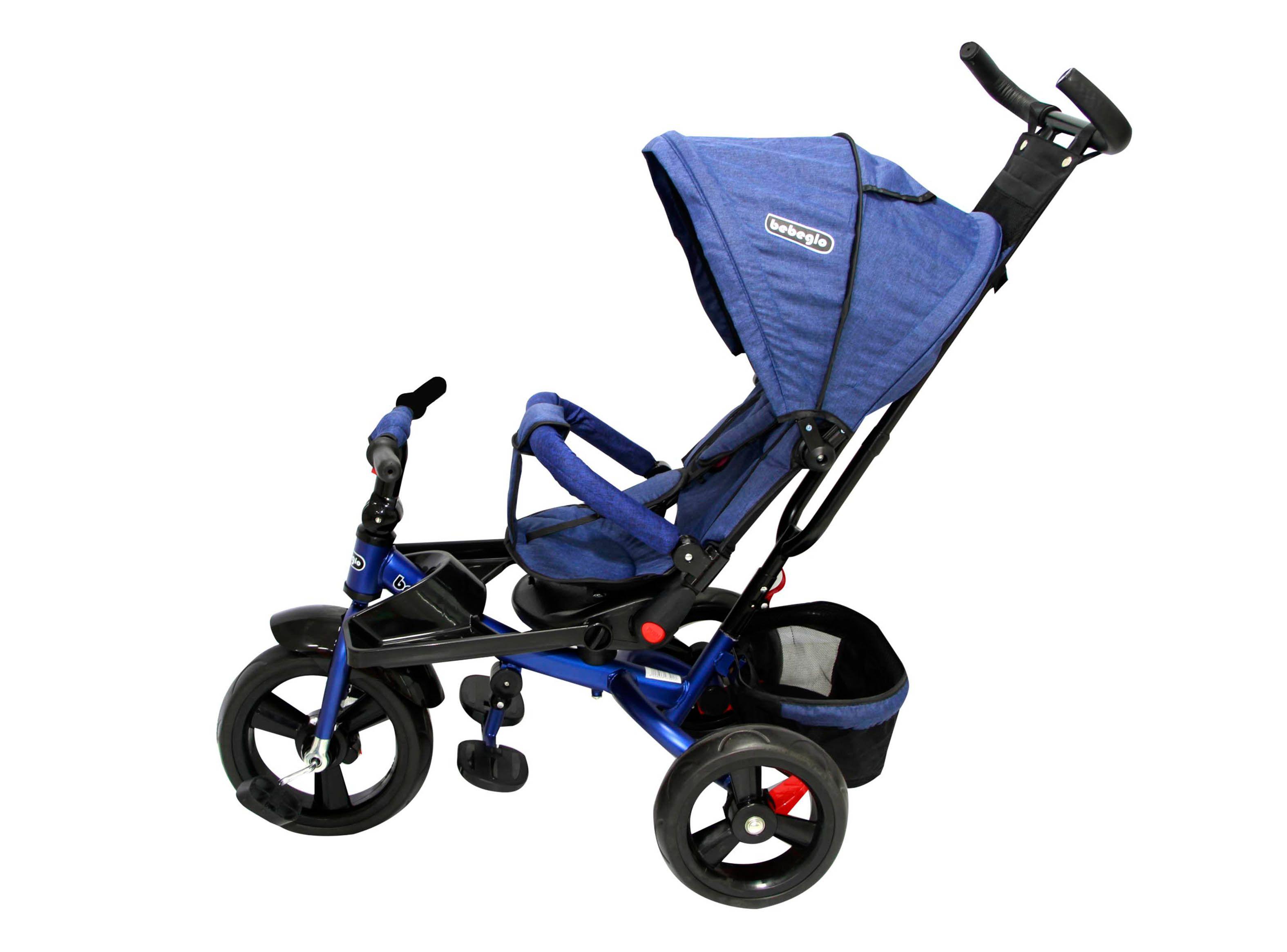 Triciclo Coche Reversible Azul Rrs4075q One Click-3