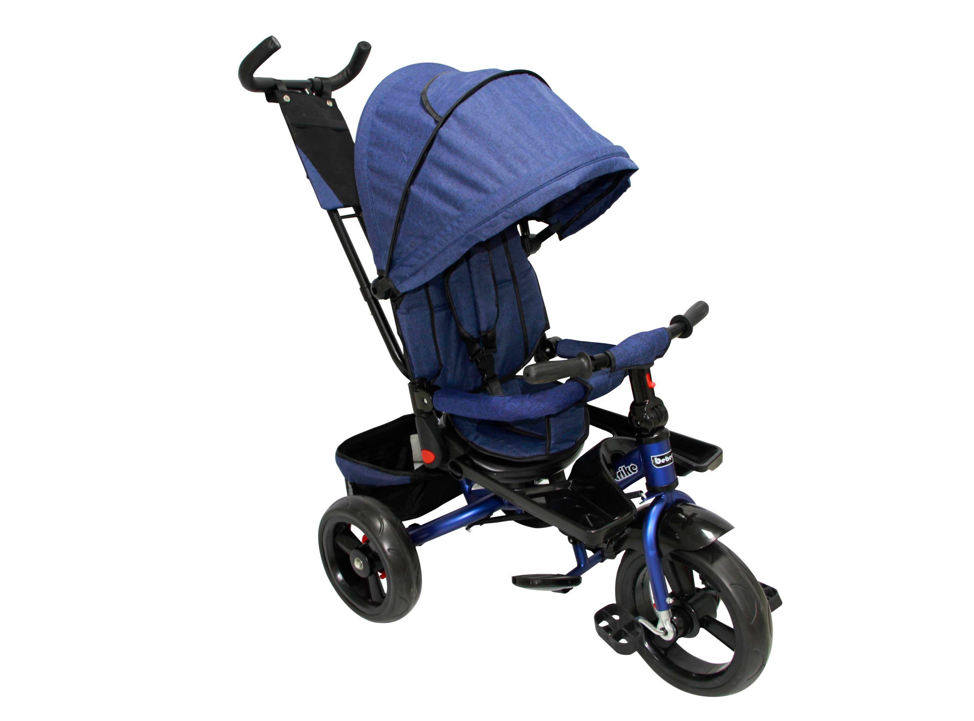 Triciclo Coche Reversible Azul Rrs4075q One Click-4