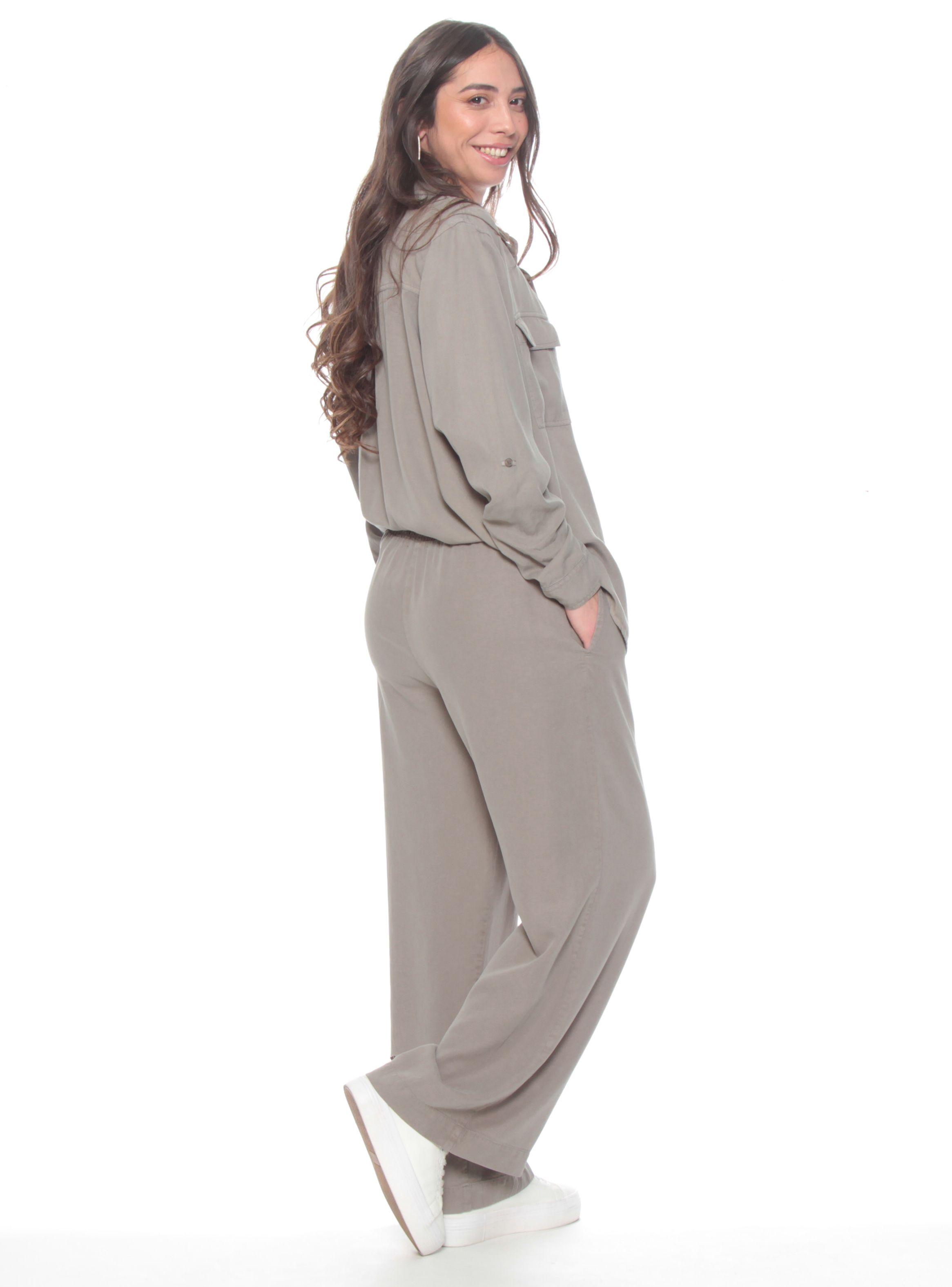 Pantalón Pretina Elasticada con Bolsillos-4