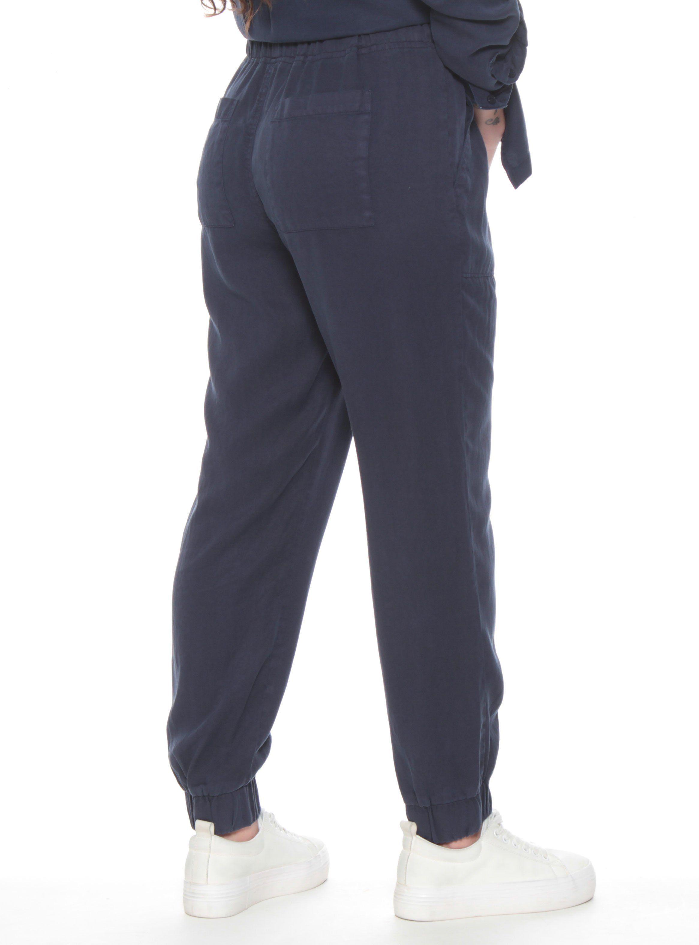 Pantalón Cargo Lyocell con Cintura Elasticada-1