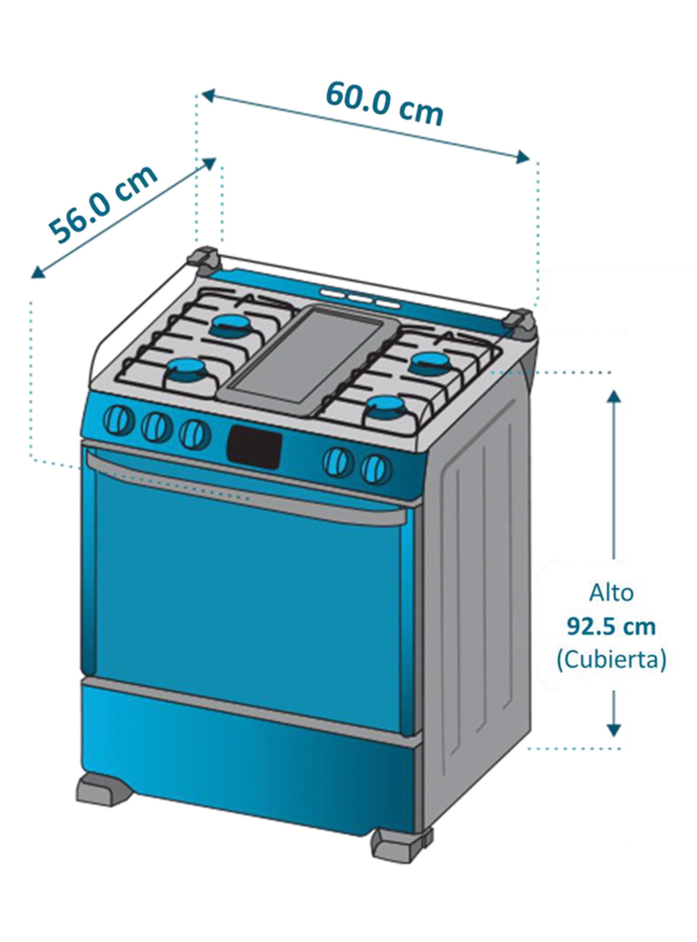 Cocina a Gas 4 Quemadores ANDES60TX3-1