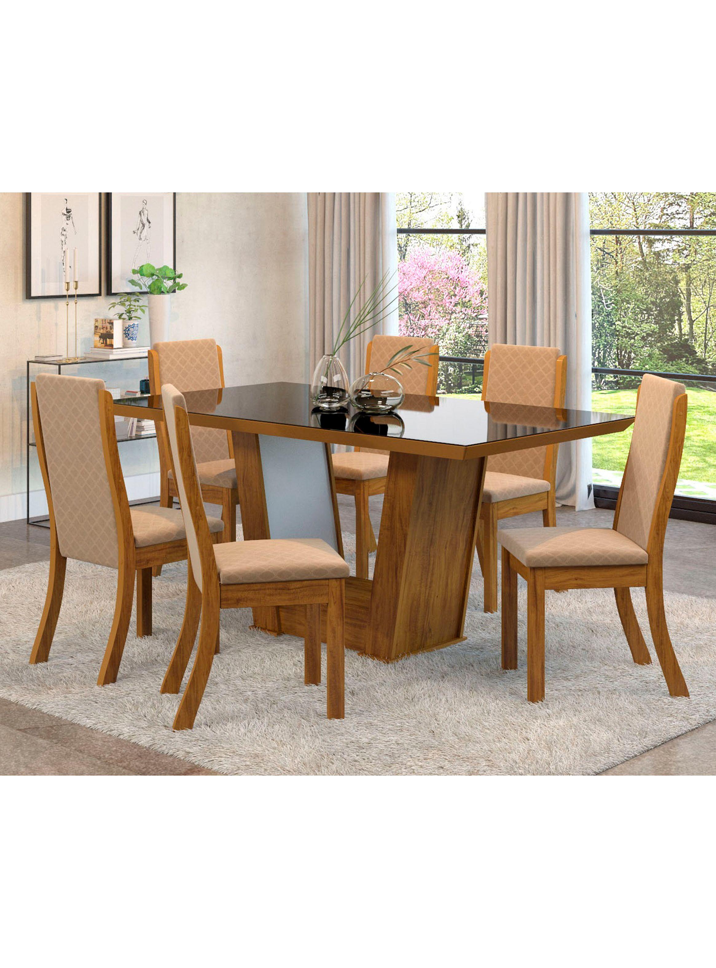 Juego Exit de Comedor Dalia Vidrio + 6 Sillas-3