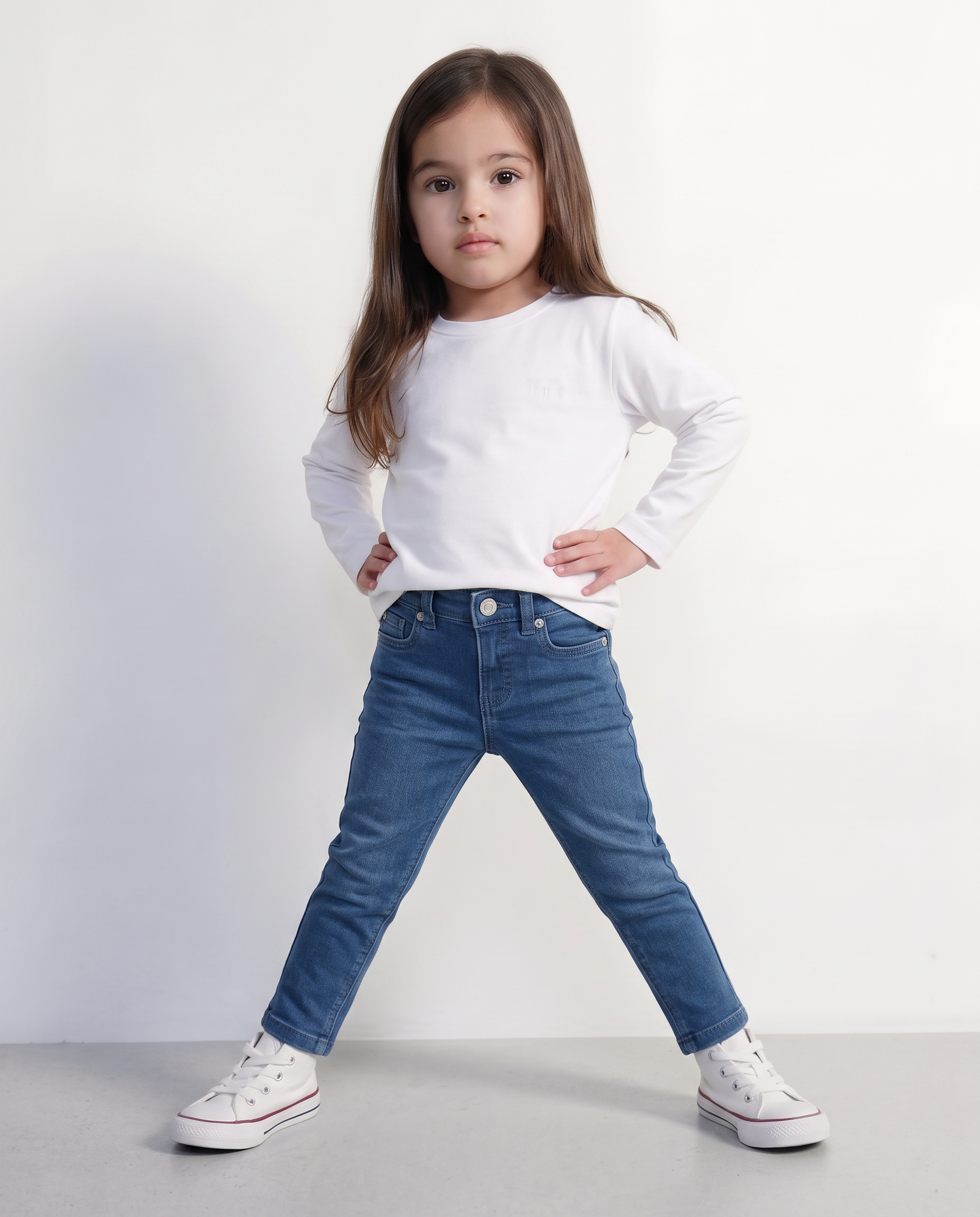 Jeans Básico de Niña-0