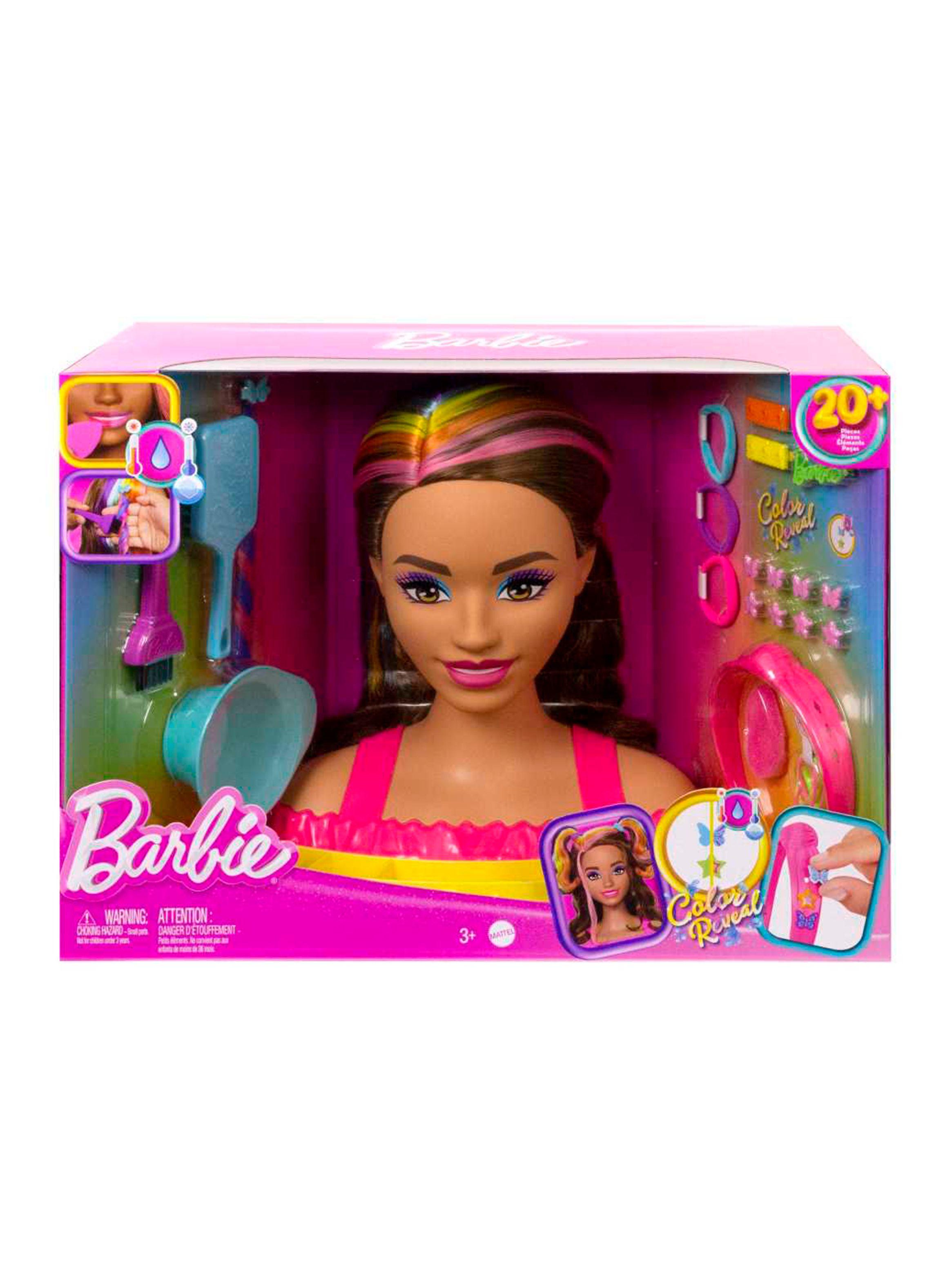 Muñeca Arcoíris Neón Castaña Set de Peinado-5