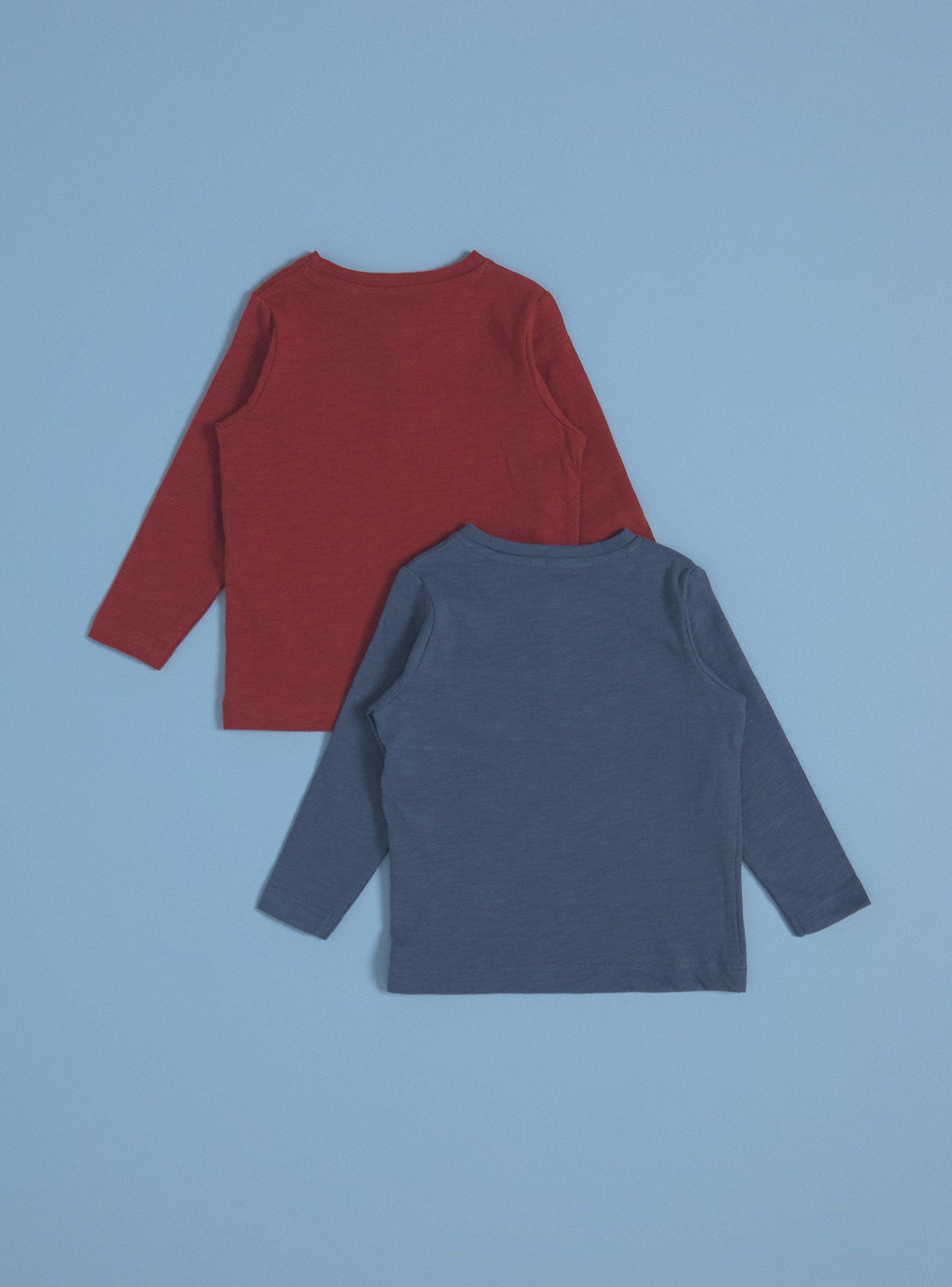 Polera Bipack con Botones y Bolsillo Delantero-1