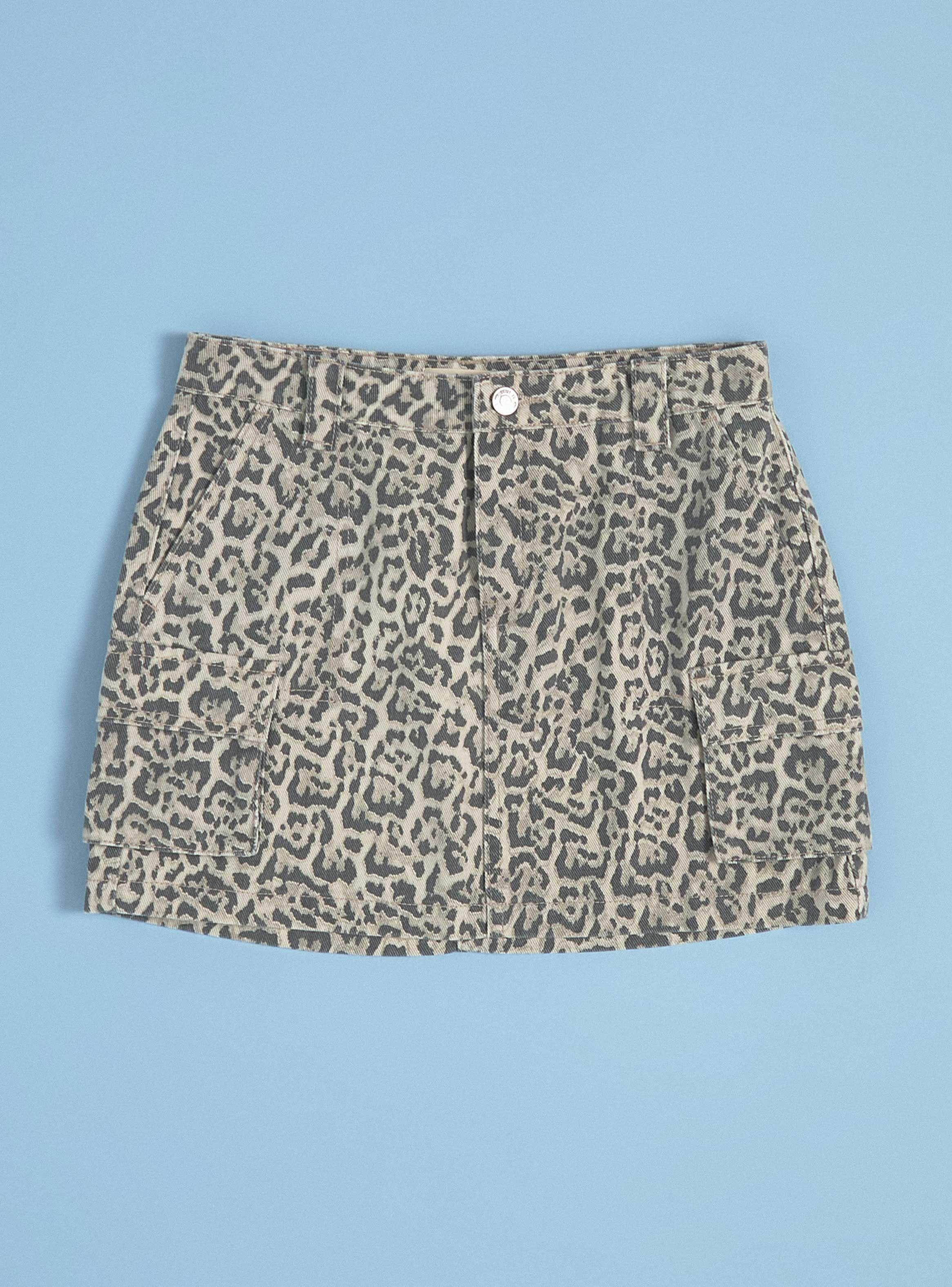 Falda Mini Animal Print-2