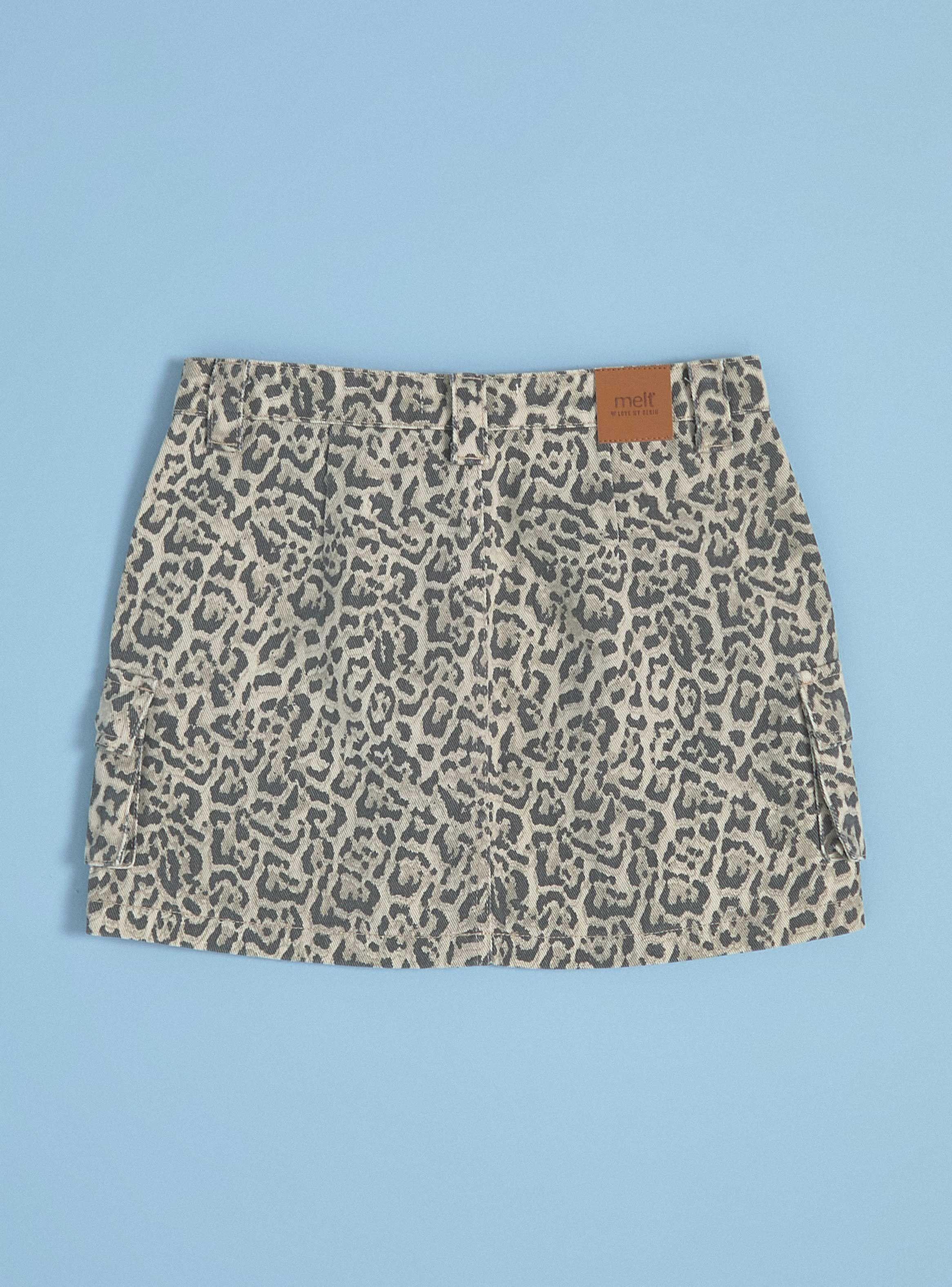 Falda Mini Animal Print-3