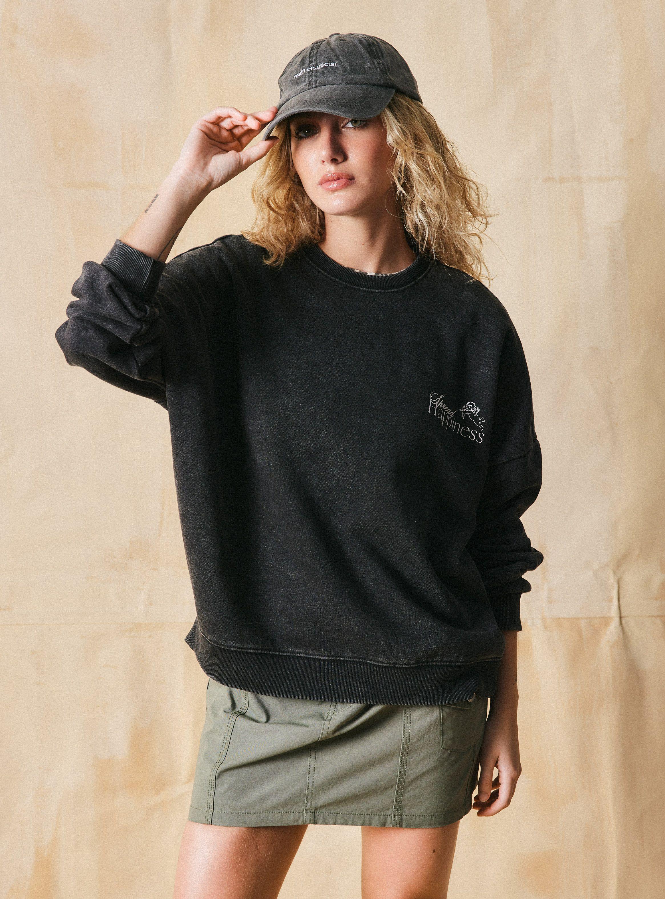 Polerón Crew Neck Print Relaxed Fit-0