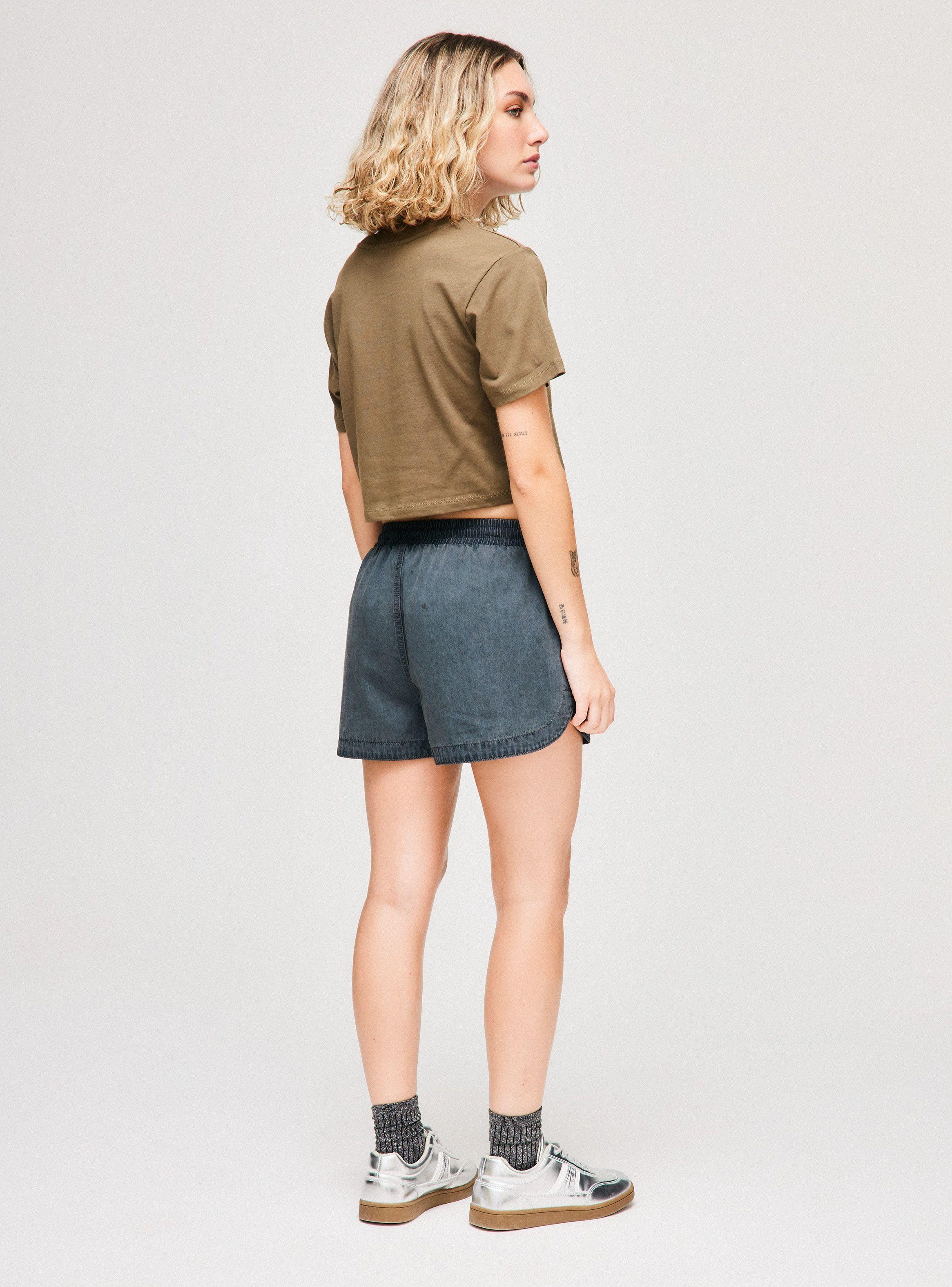 Polera Crop Manga Corta-5