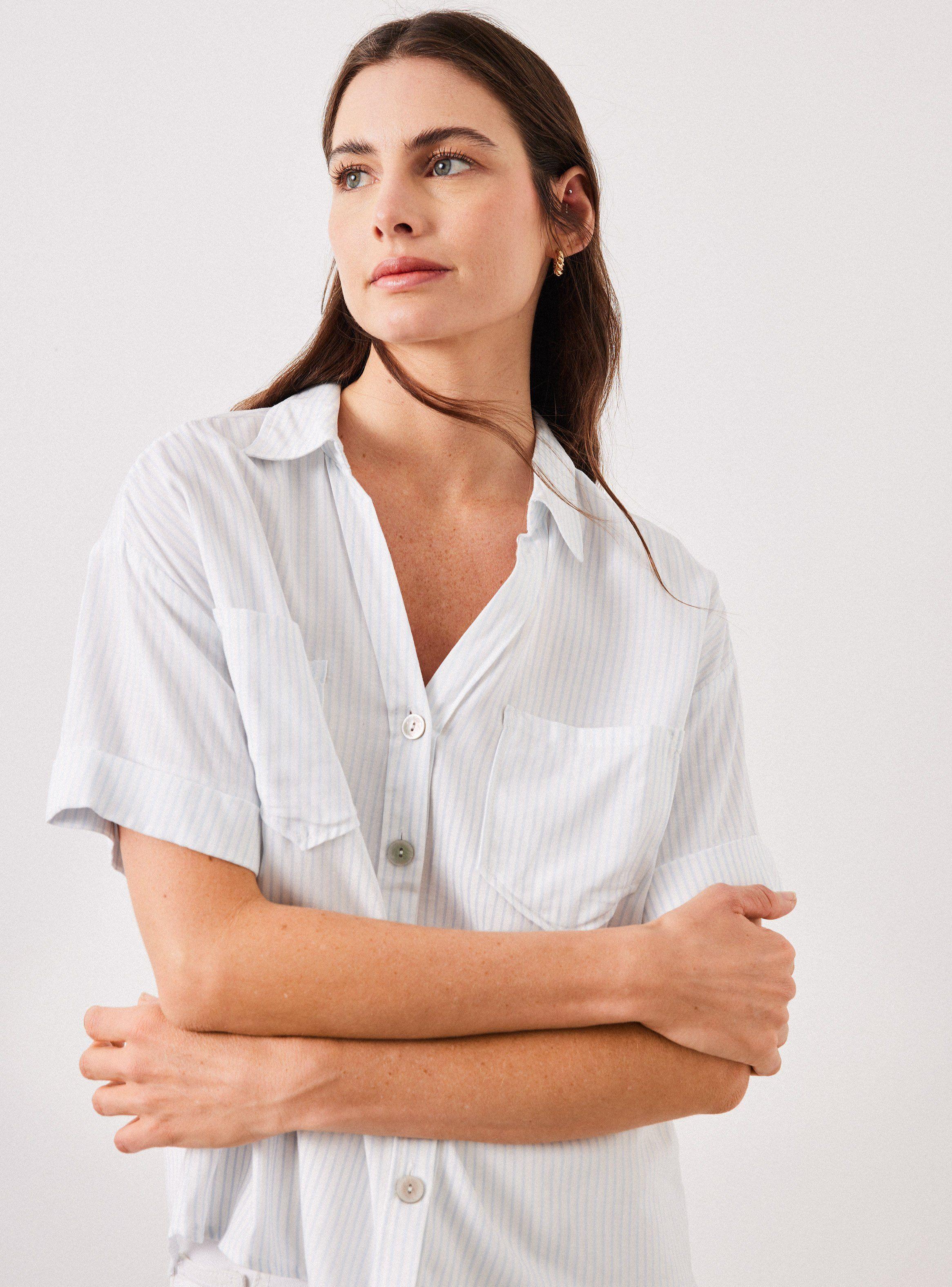 Blusa de Lino Rayada-2