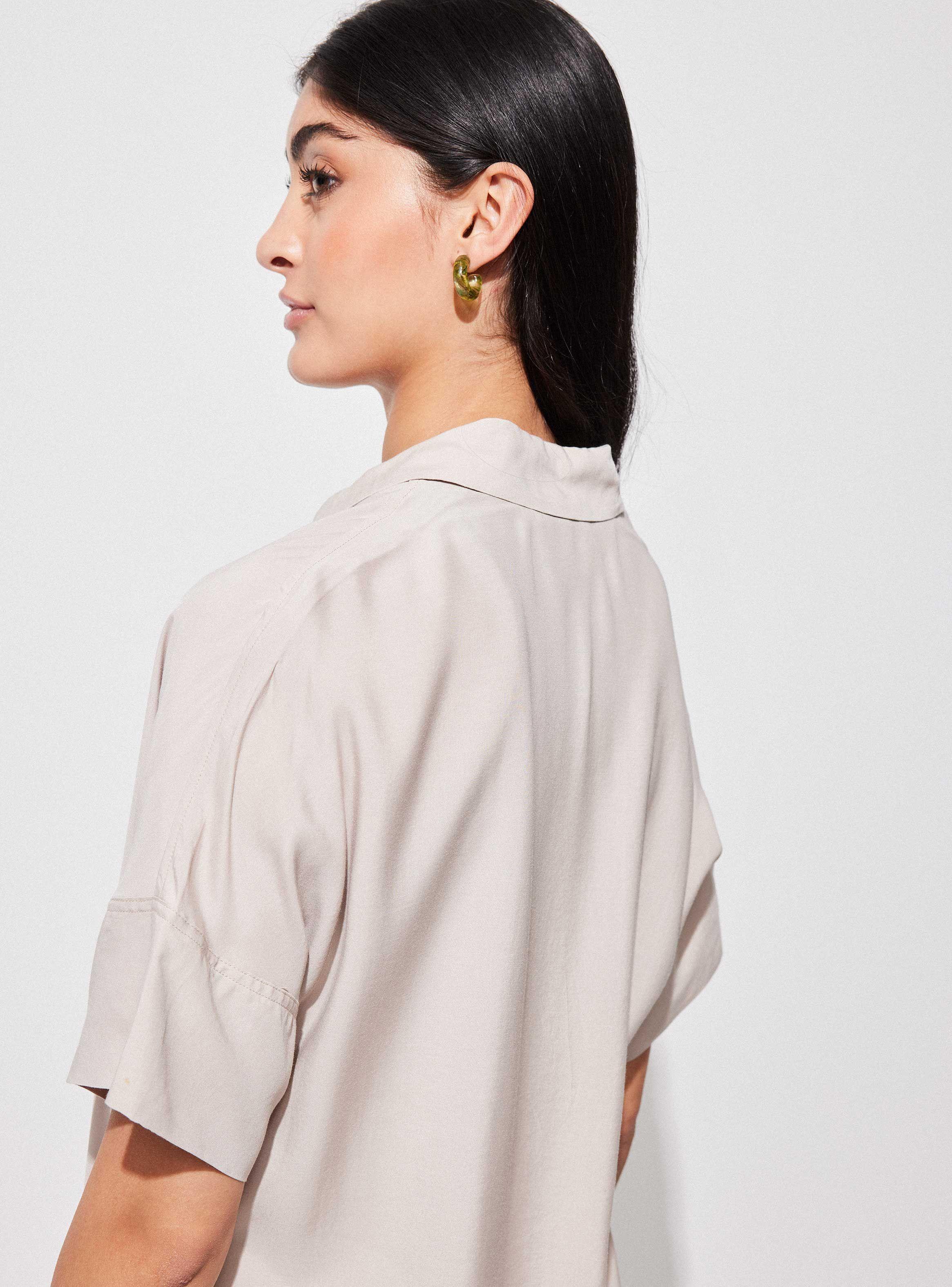 Blusa Camisera Detalle Puño Doble-3