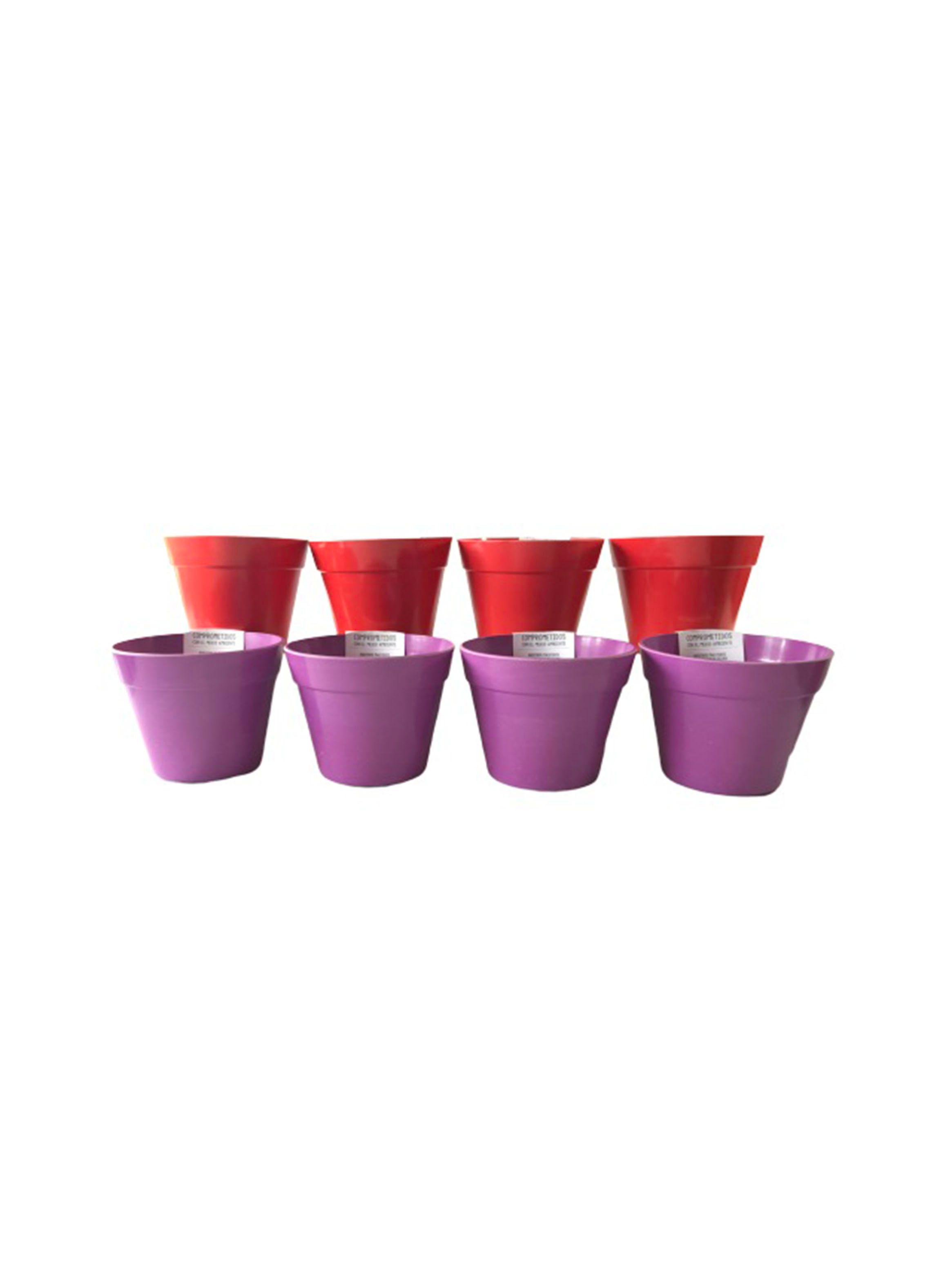 Set Decogreen 8 Maceteros Biodegradables Redondos D9-0