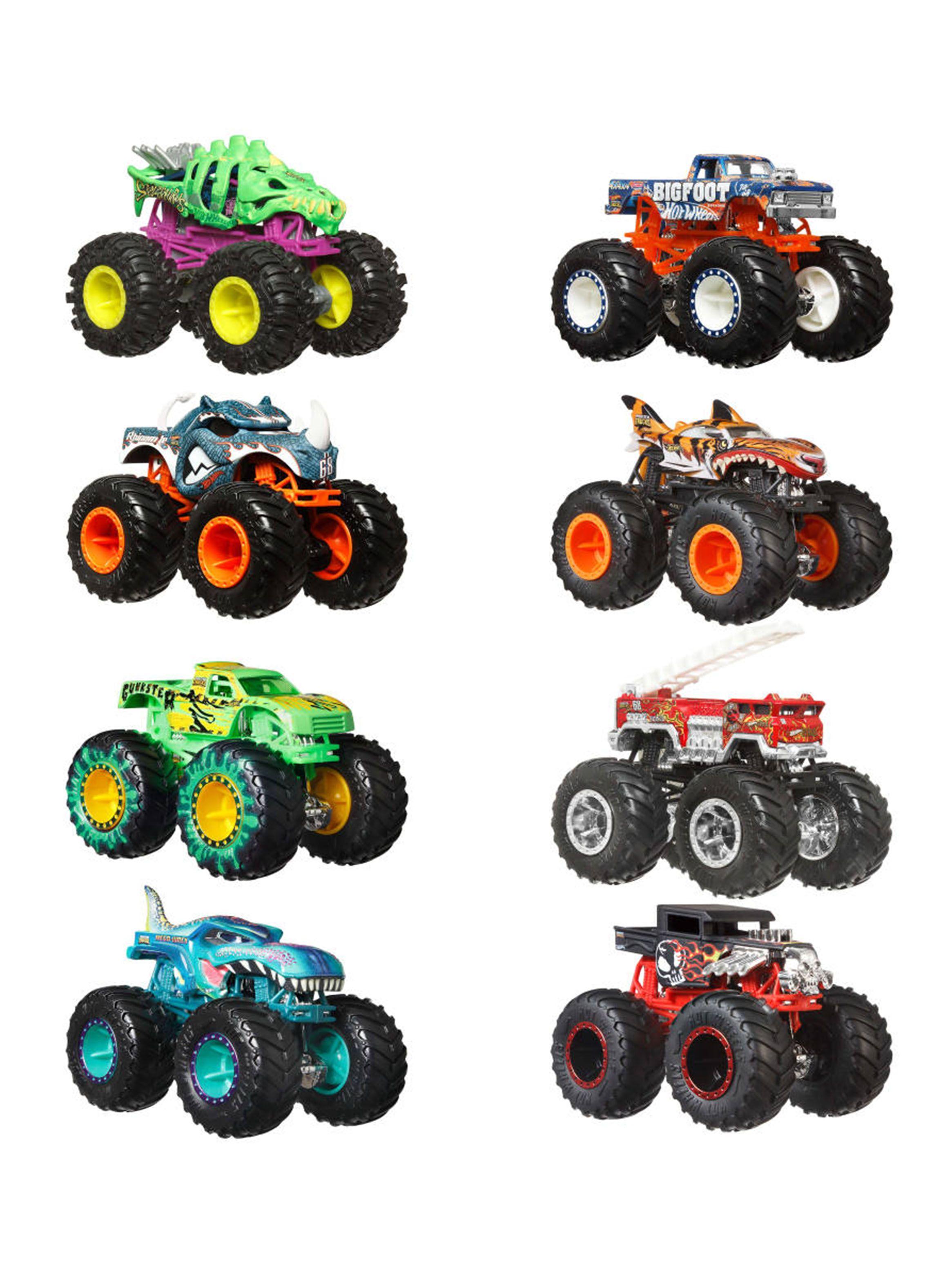 Vehículo de Juguete Paquete Sorpresa 8 Autos Escala 1:64 Monster Trucks-1