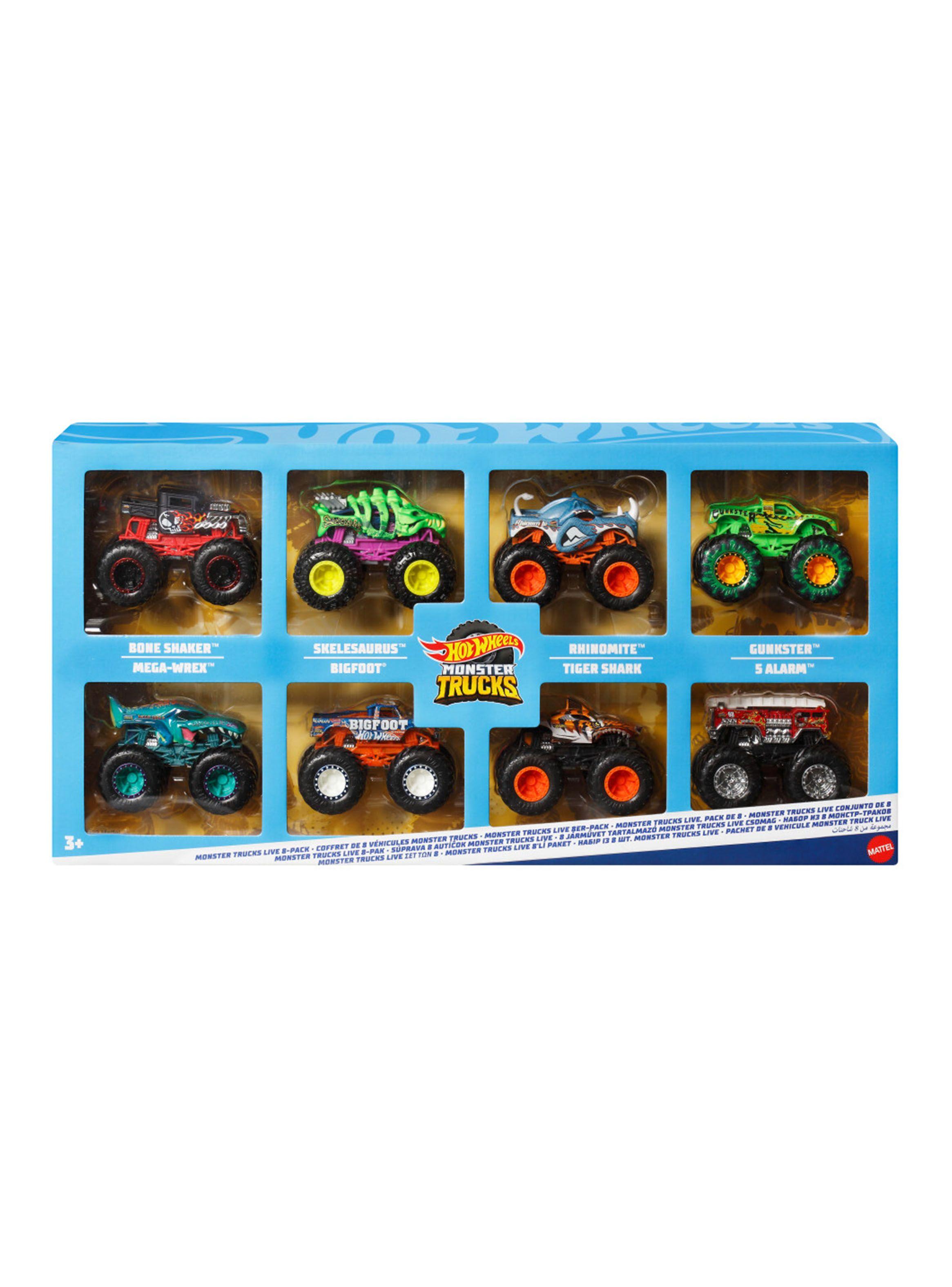 Vehículo de Juguete Paquete Sorpresa 8 Autos Escala 1:64 Monster Trucks-0