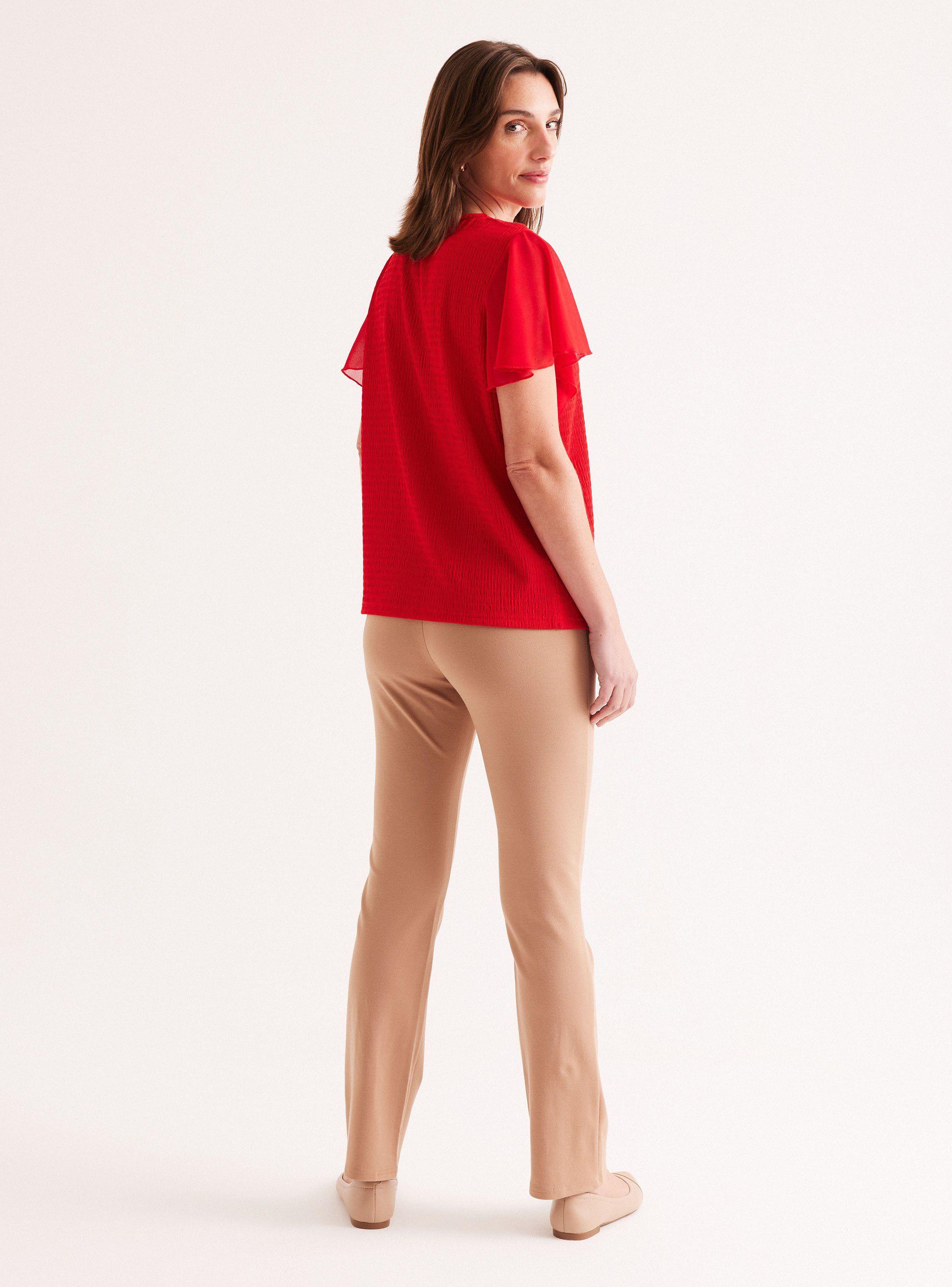 Polera Texturada Mangas en Gasa-5