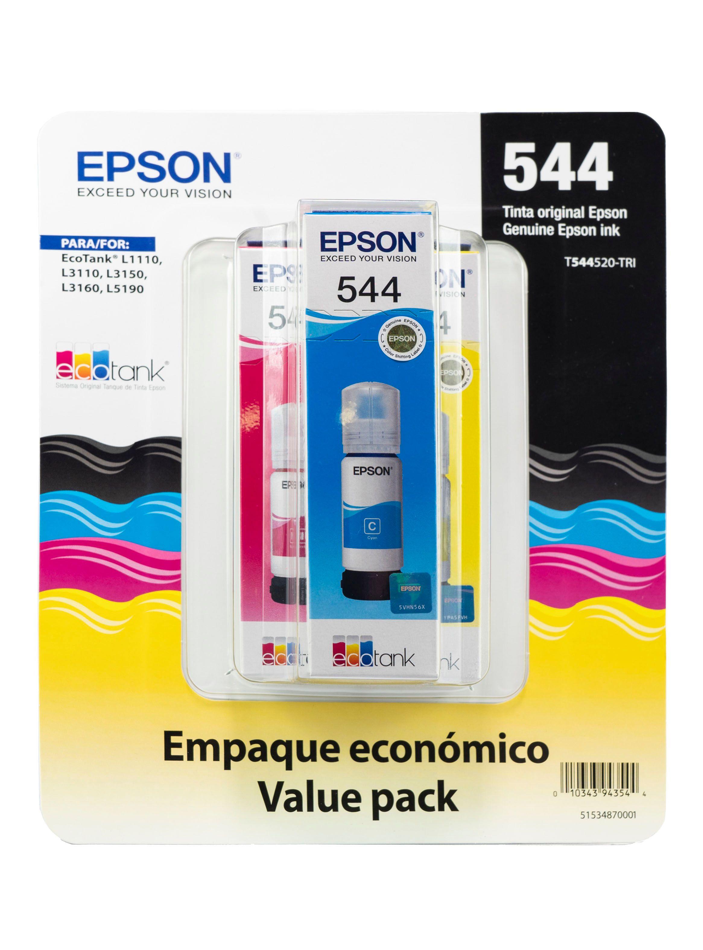 Pack 3 Botellas Tintas Amarillo, Cyan y Magenta T544520-3P-1