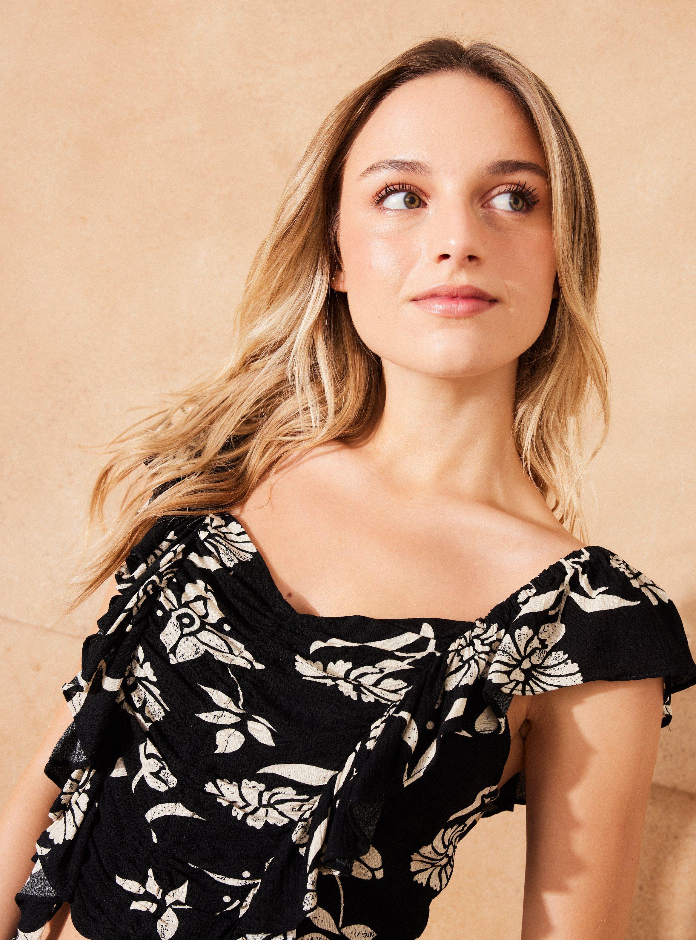 Blusa Vuelos Espalda Elasticada-2