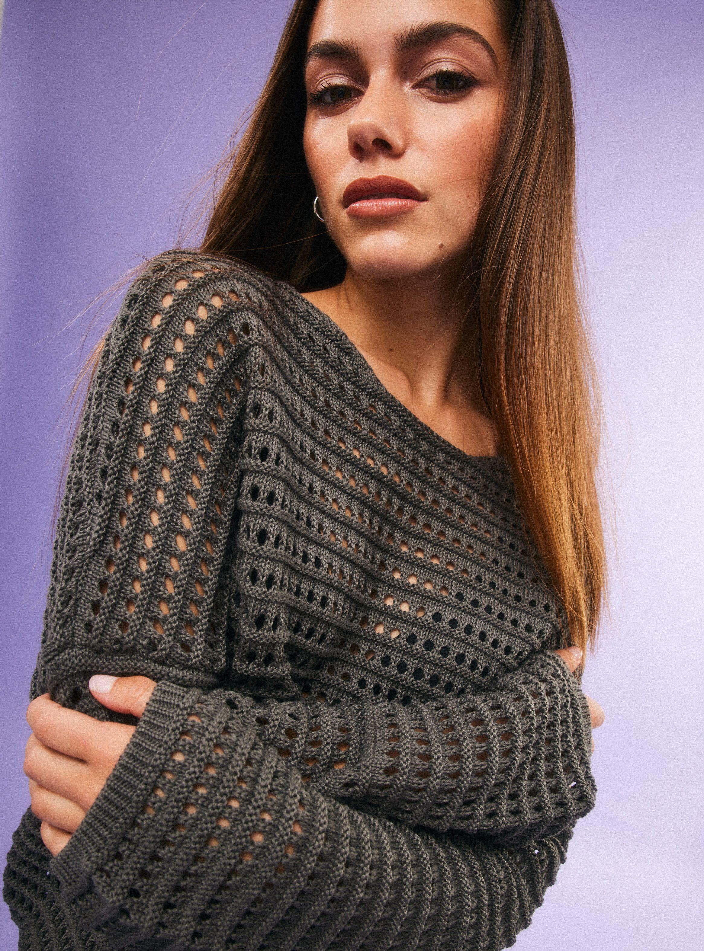 Sweater Calado Relaxed Fit-0