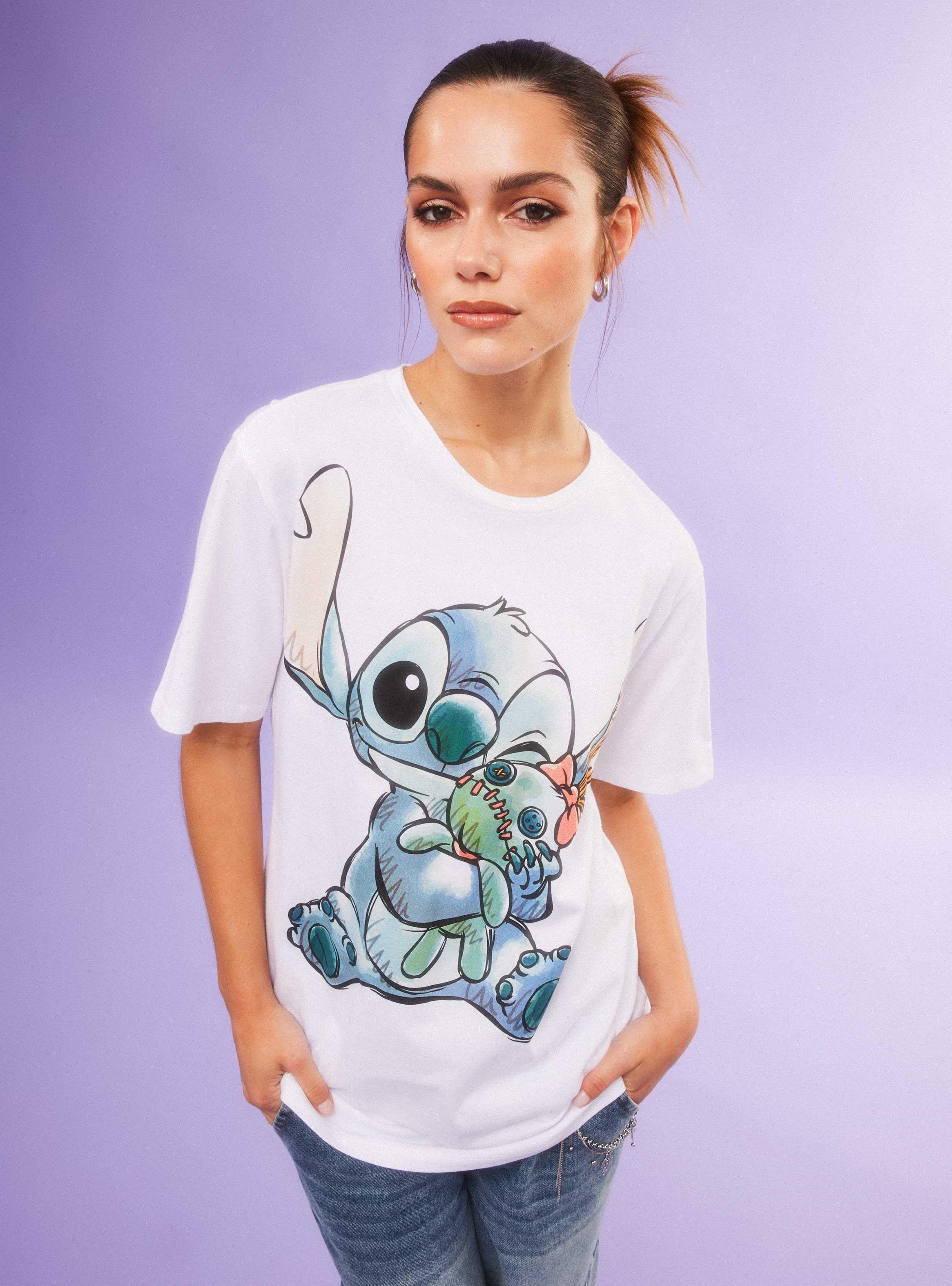 Polera Licencia Stitch y Peluche-0