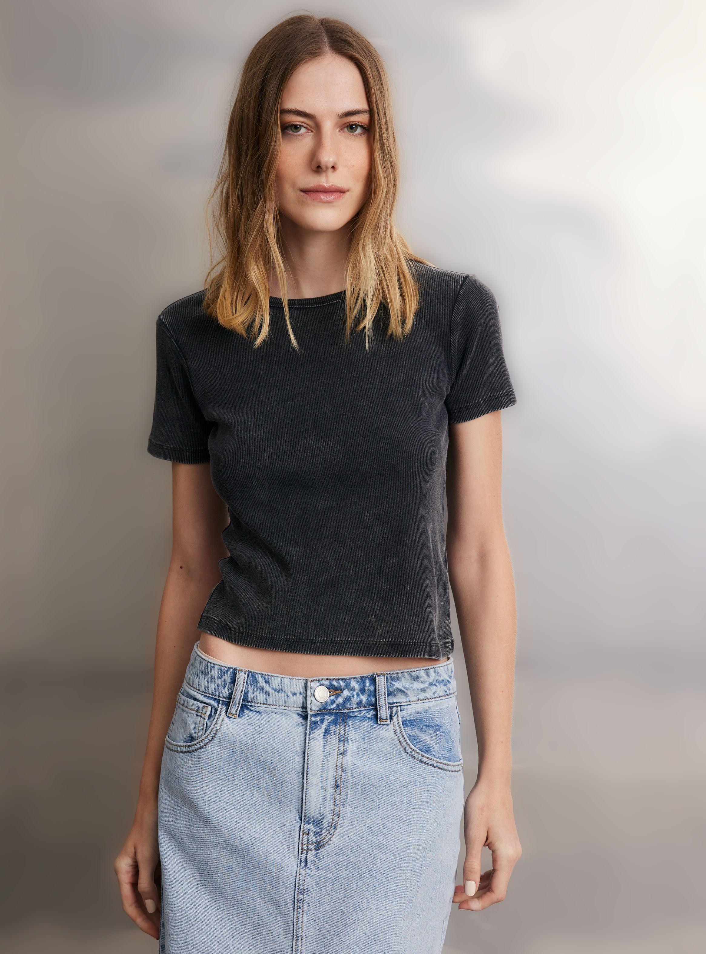 Polera Rela Acanalada y Proceso de Lavado-0