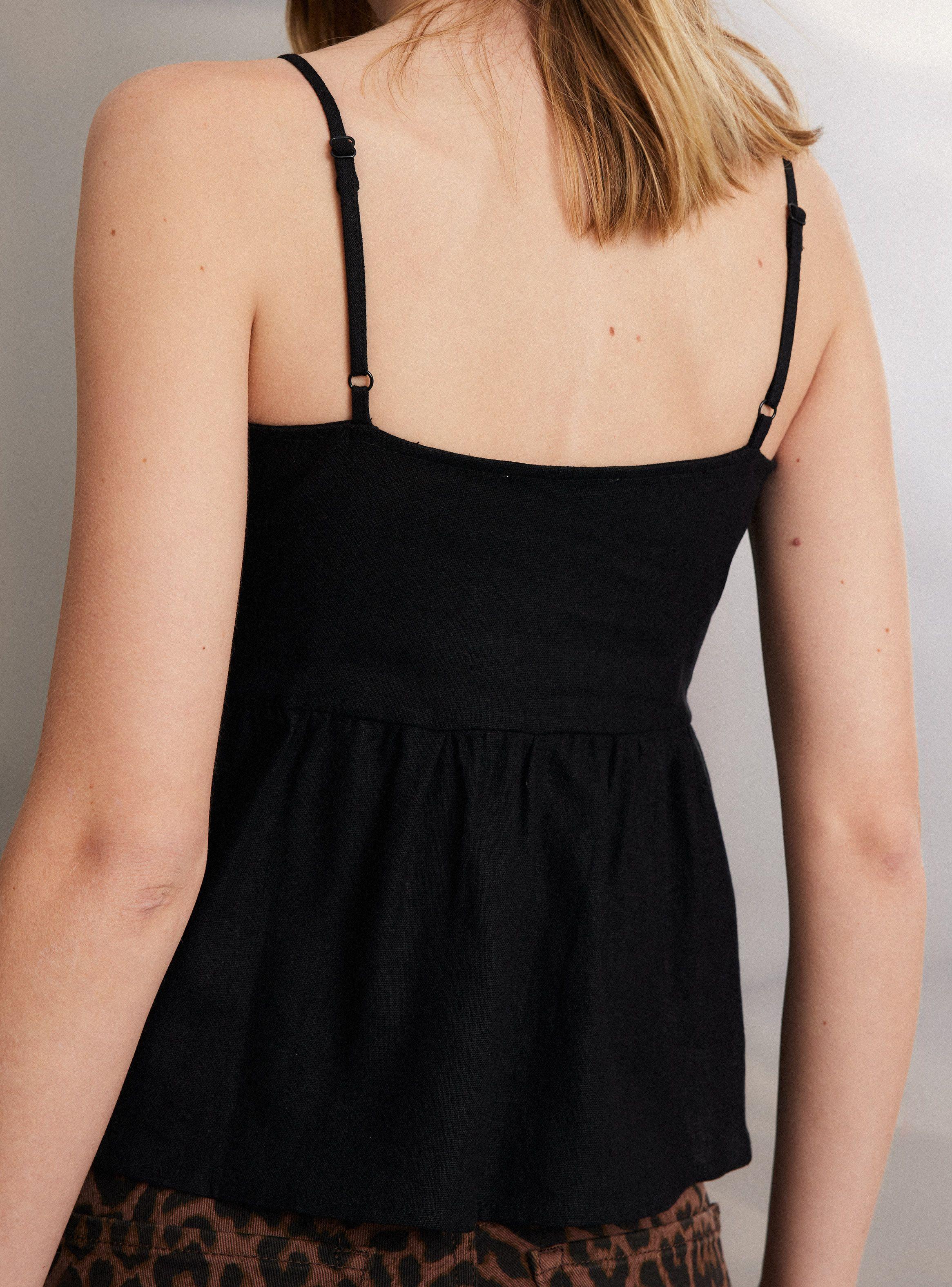 Blusa con Lino y Copas-3
