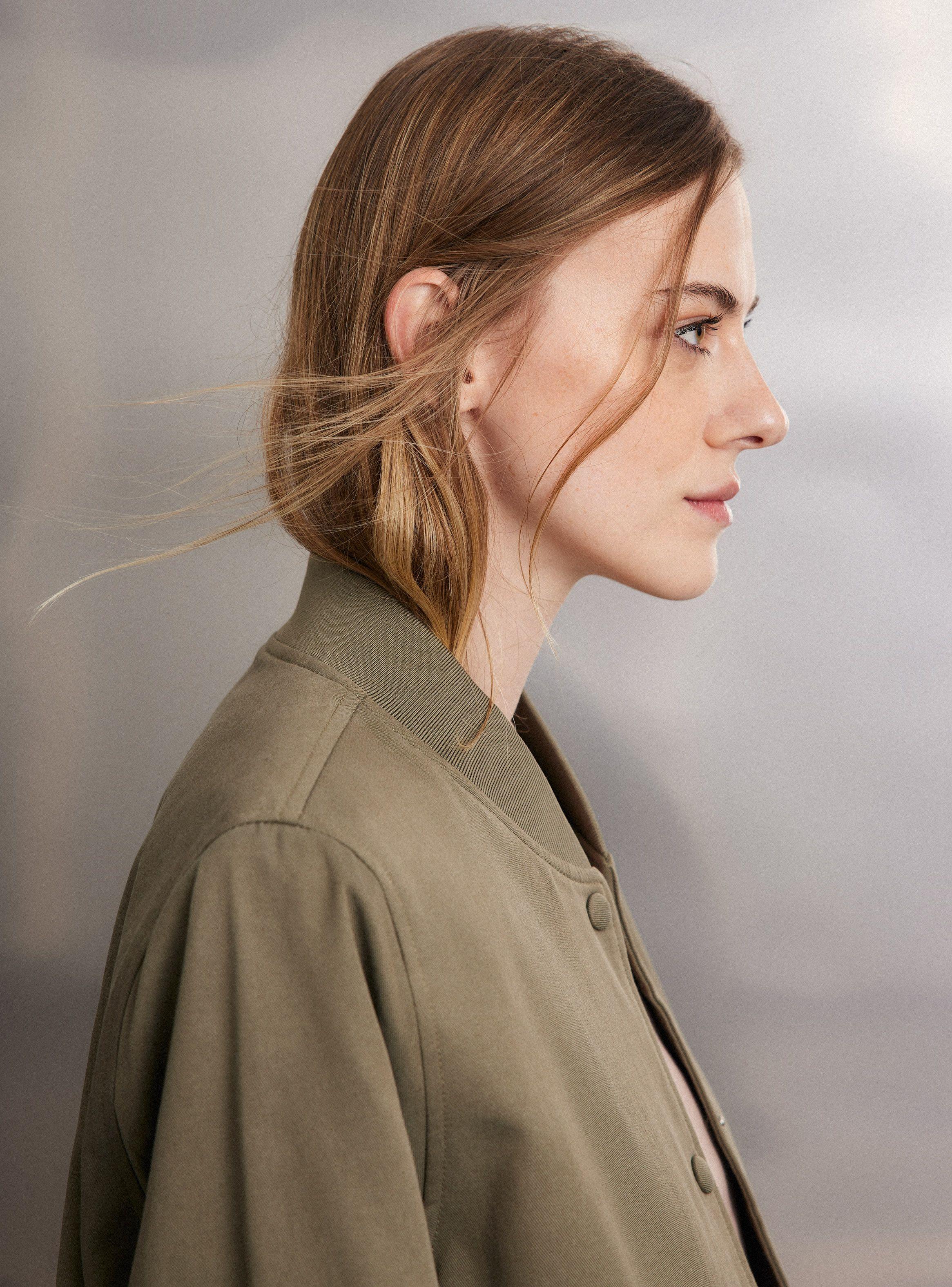 Chaqueta Bomber con Bolsillos Utilitarios-2