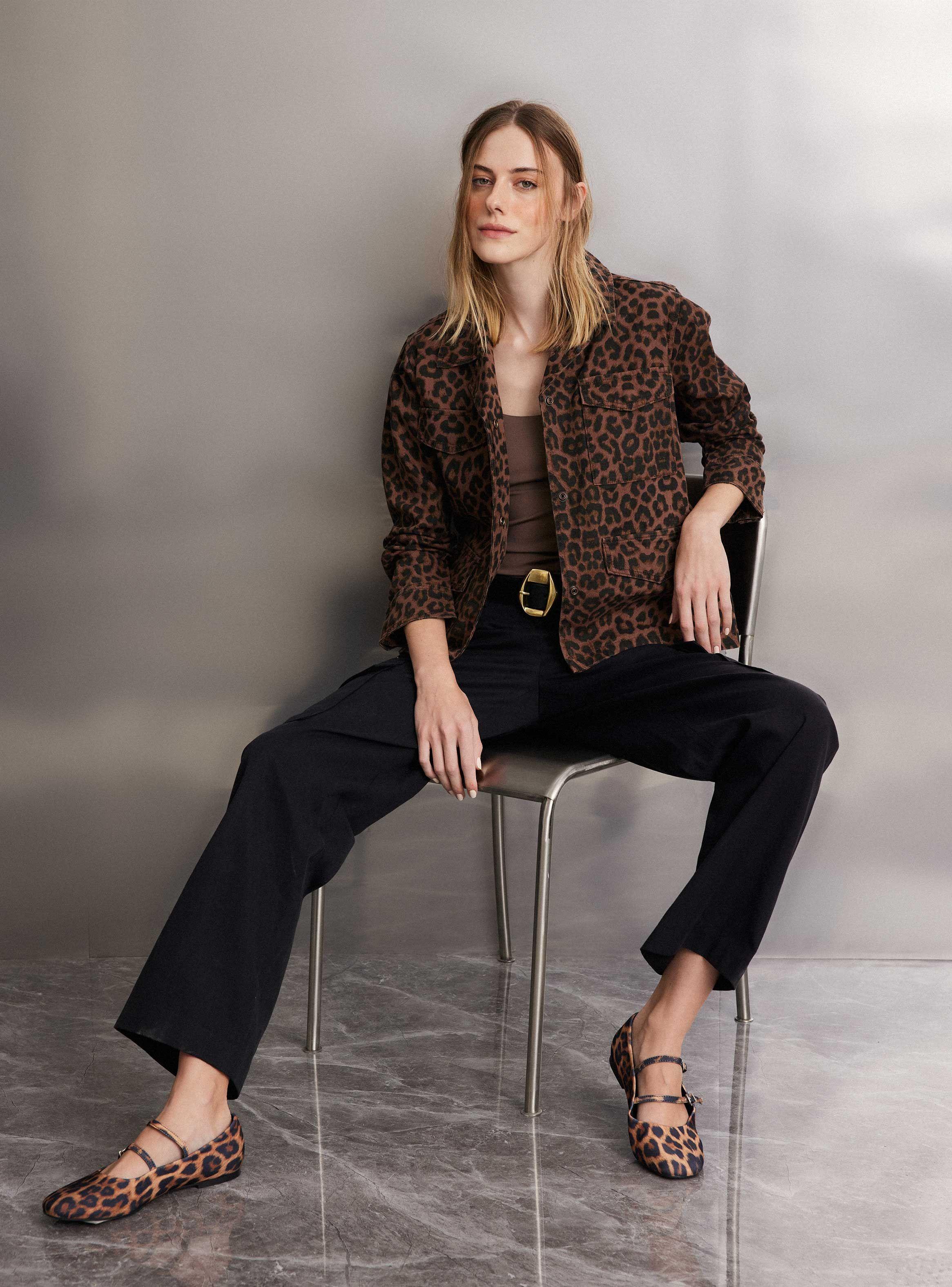 Chaqueta Trucker Estampado Animal-4