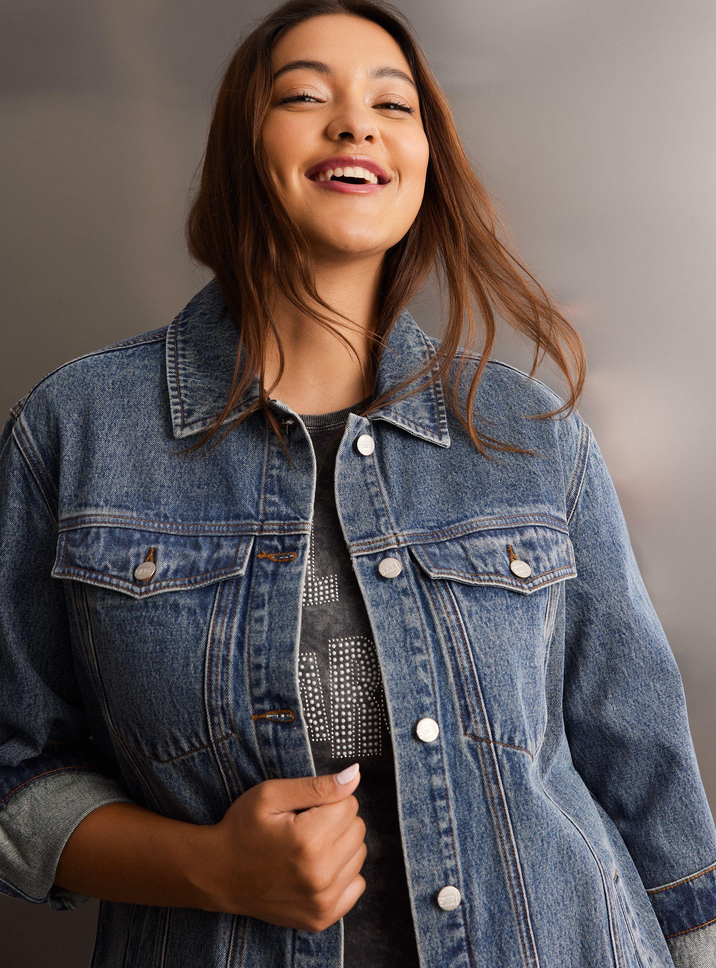 Chaqueta Trucker Denim Botones-2