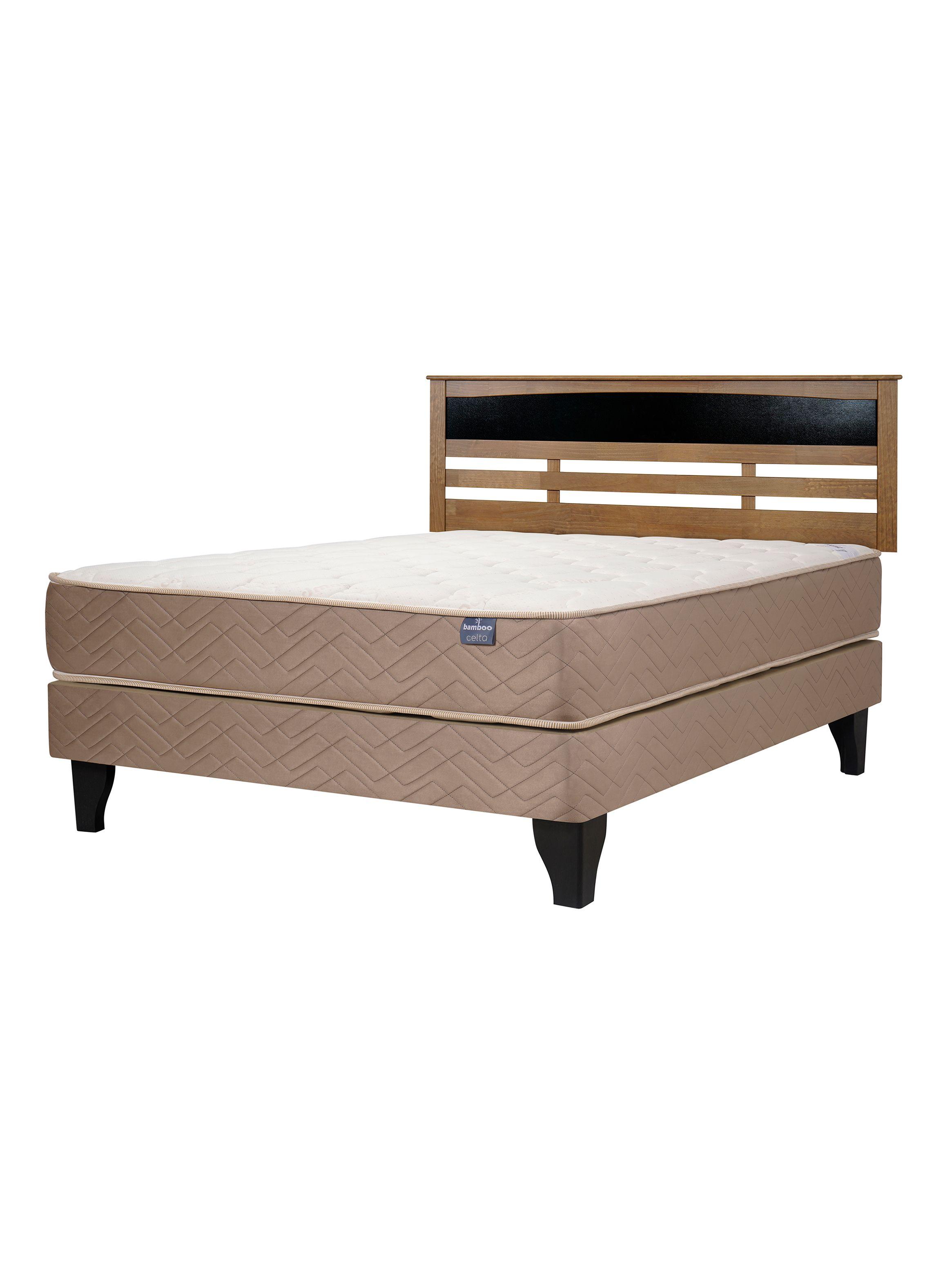 Cama Europea Bamboo 2 Plazas + Respaldo-0