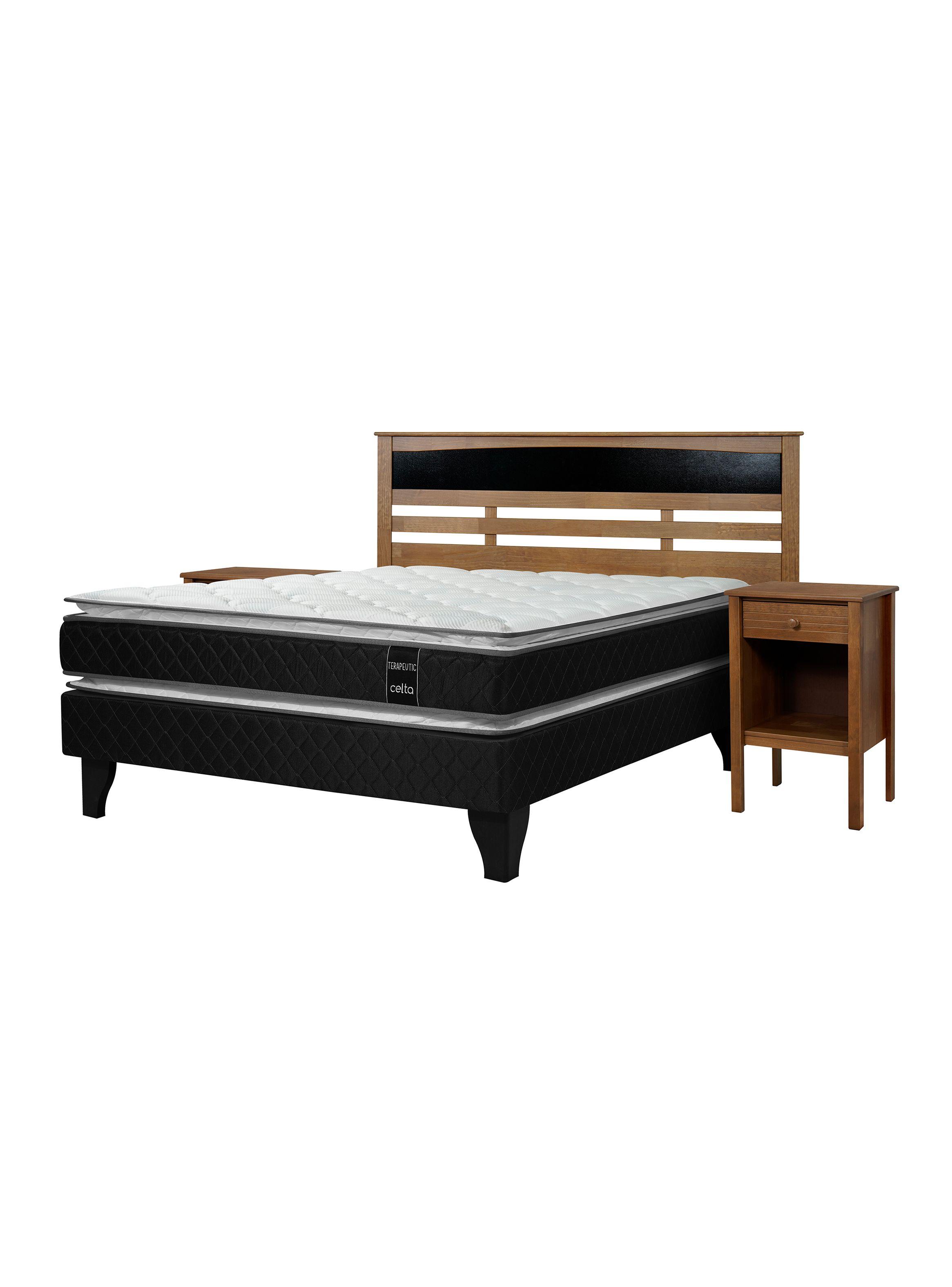 Cama Europea Terapeutic 2 Plazas + Set de Madrid-0